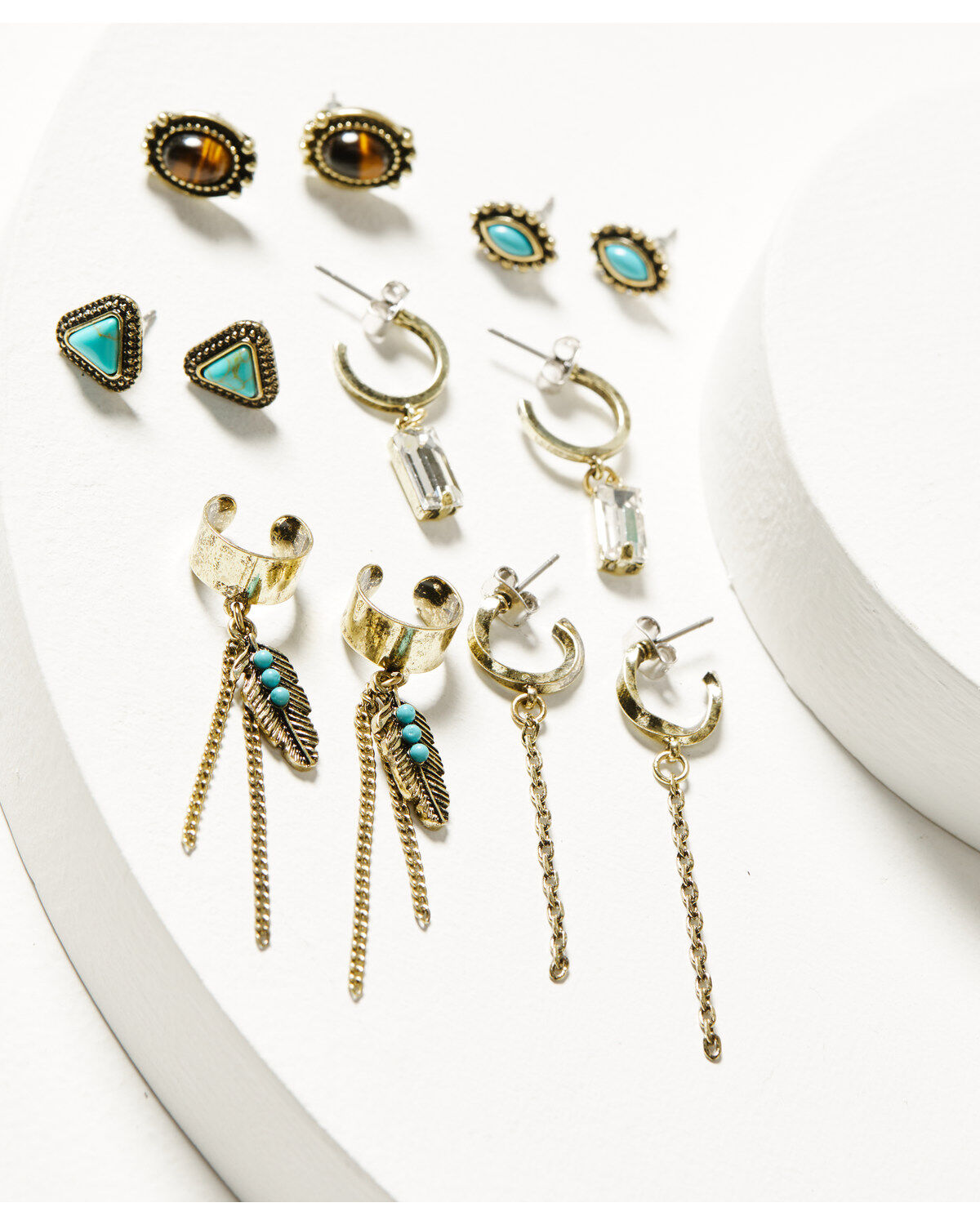 Women's Shyanne Desert Boheme Dangle Charm Earring Set - 6 Pieces