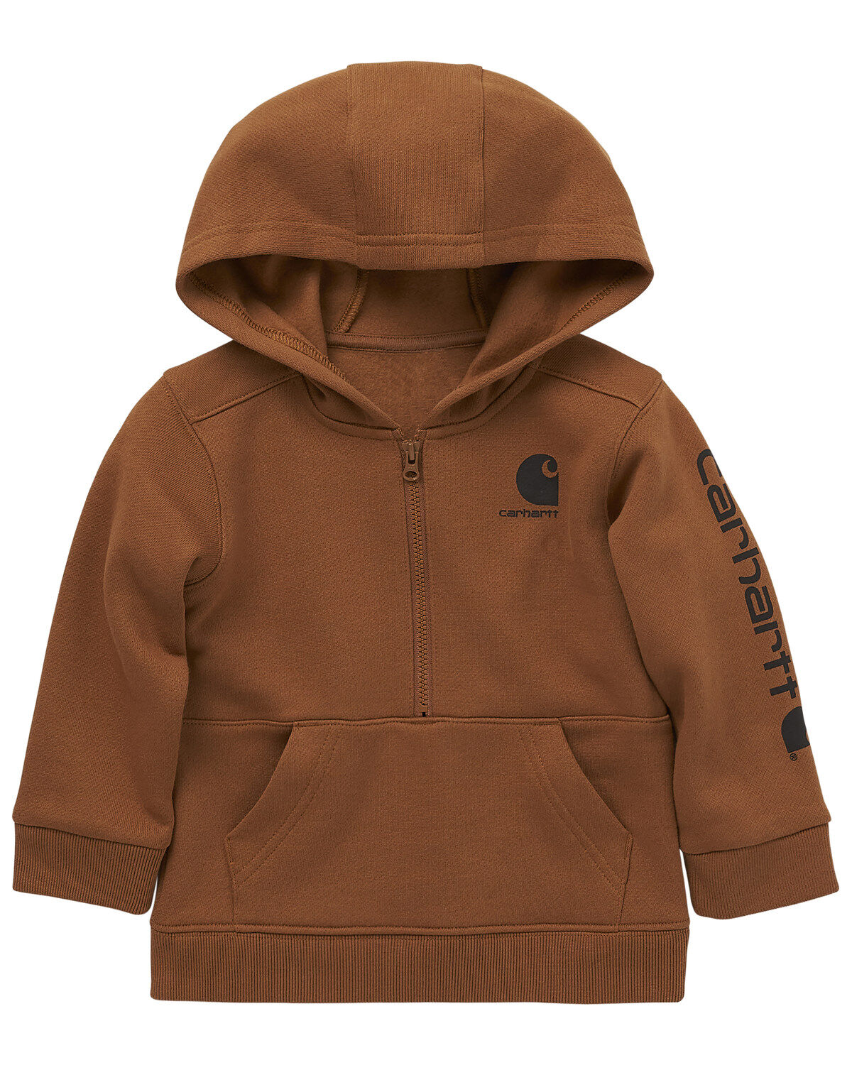 Boys' Carhartt Infant Logo Midweight Half Zip Hooded Pullover