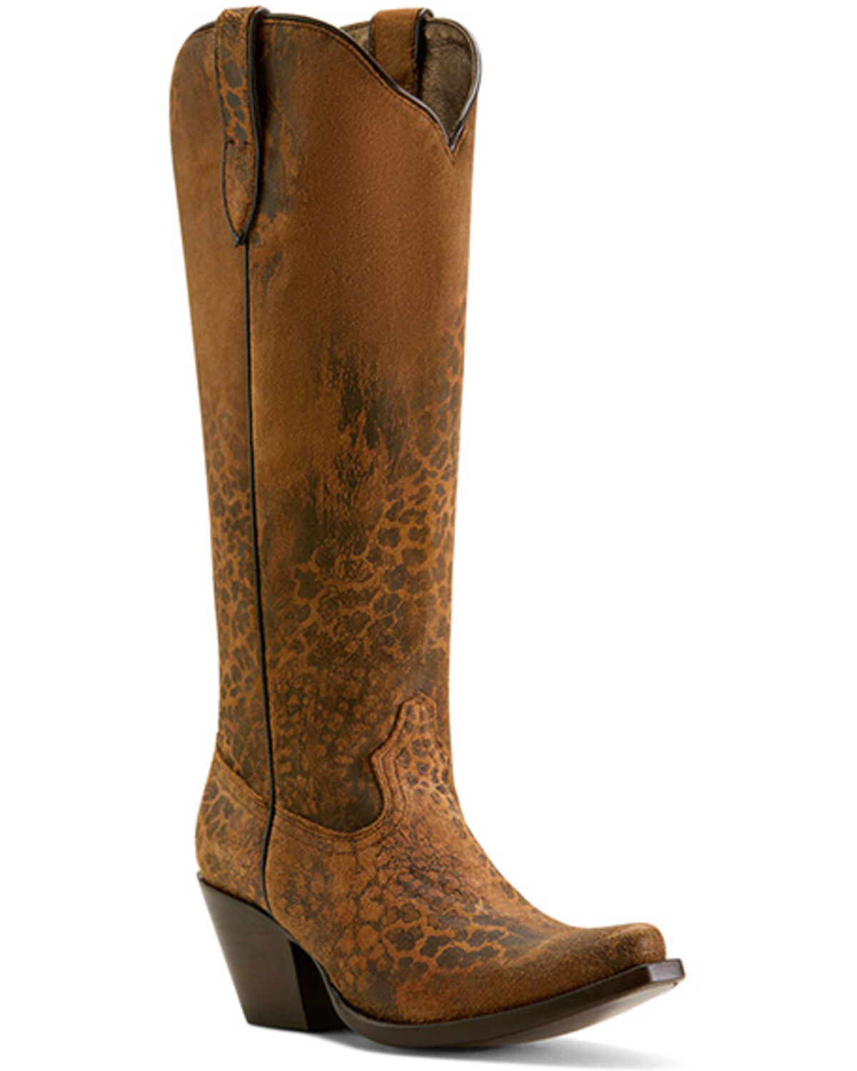 Women's Ariat Casanova Leopard Print Tall Western Boots - Snip Toe
