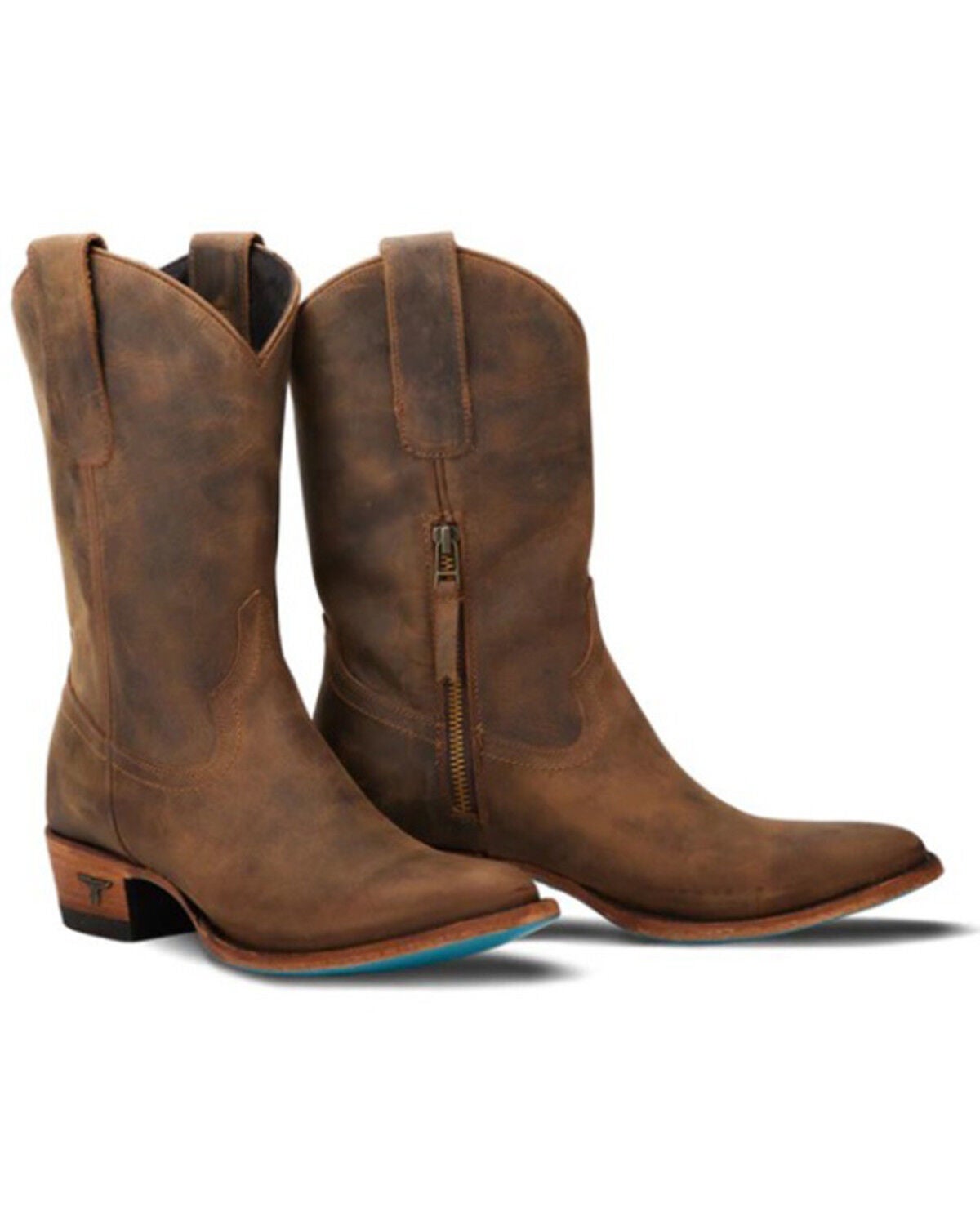Women's Lane Plain Jane Midi Western Boots - Round Toe