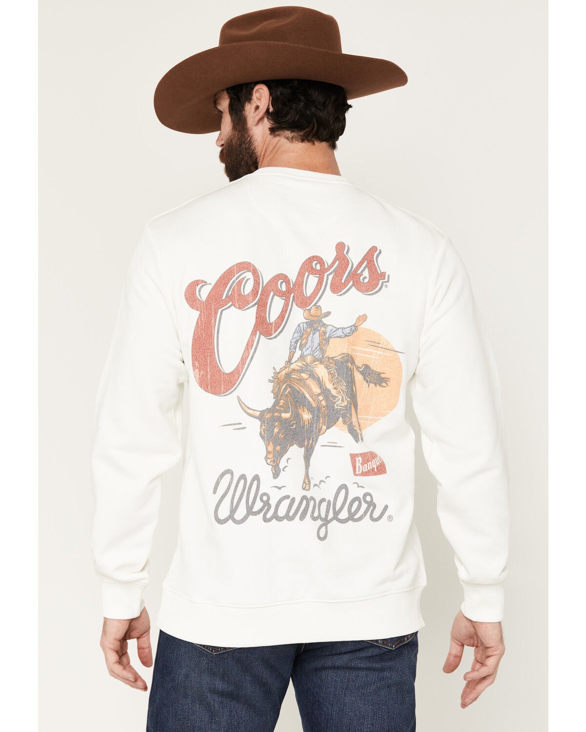 Men's Wrangler X Coors Banquet Logo Crewneck Sweatshirt
