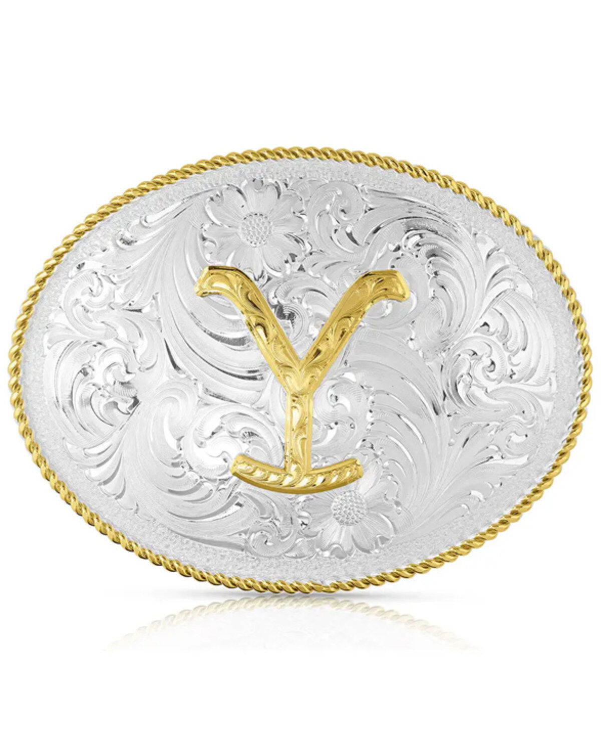 Men's Montana Silversmiths Yellowstone Dutton Ranch Belt Buckle