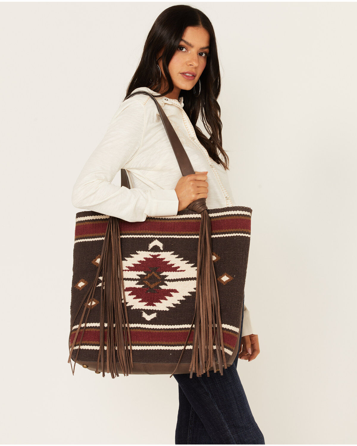 Women's Idyllwind Brown Antioch Pike Fringe Tote