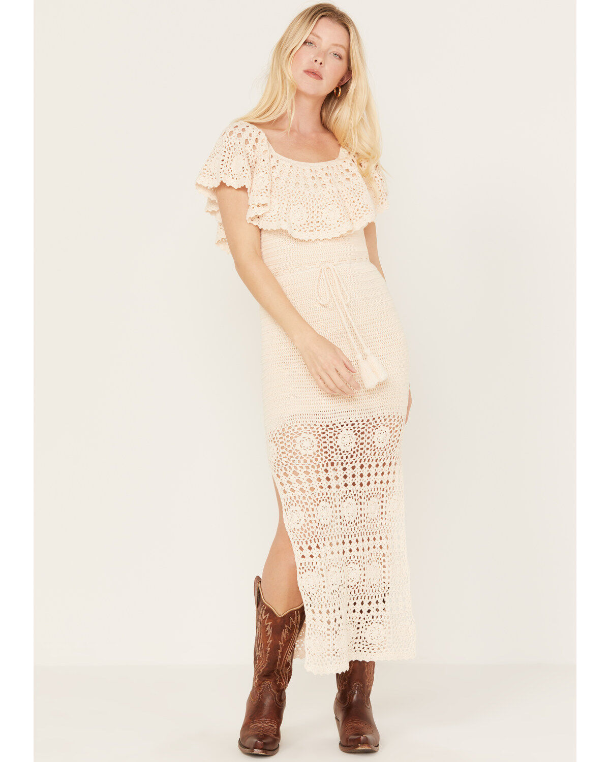 Women's Spell Iluka Crochet Midi Dress