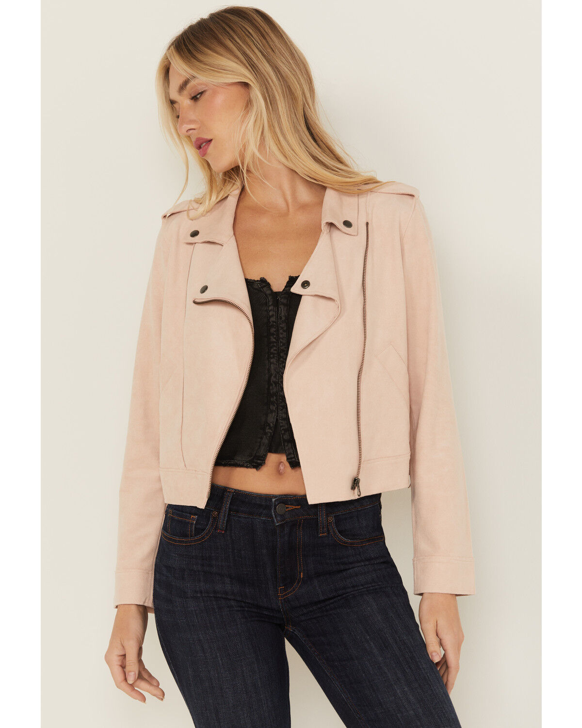 Women's Idyllwind Odessa Faux Suede Fringe Moto Jacket