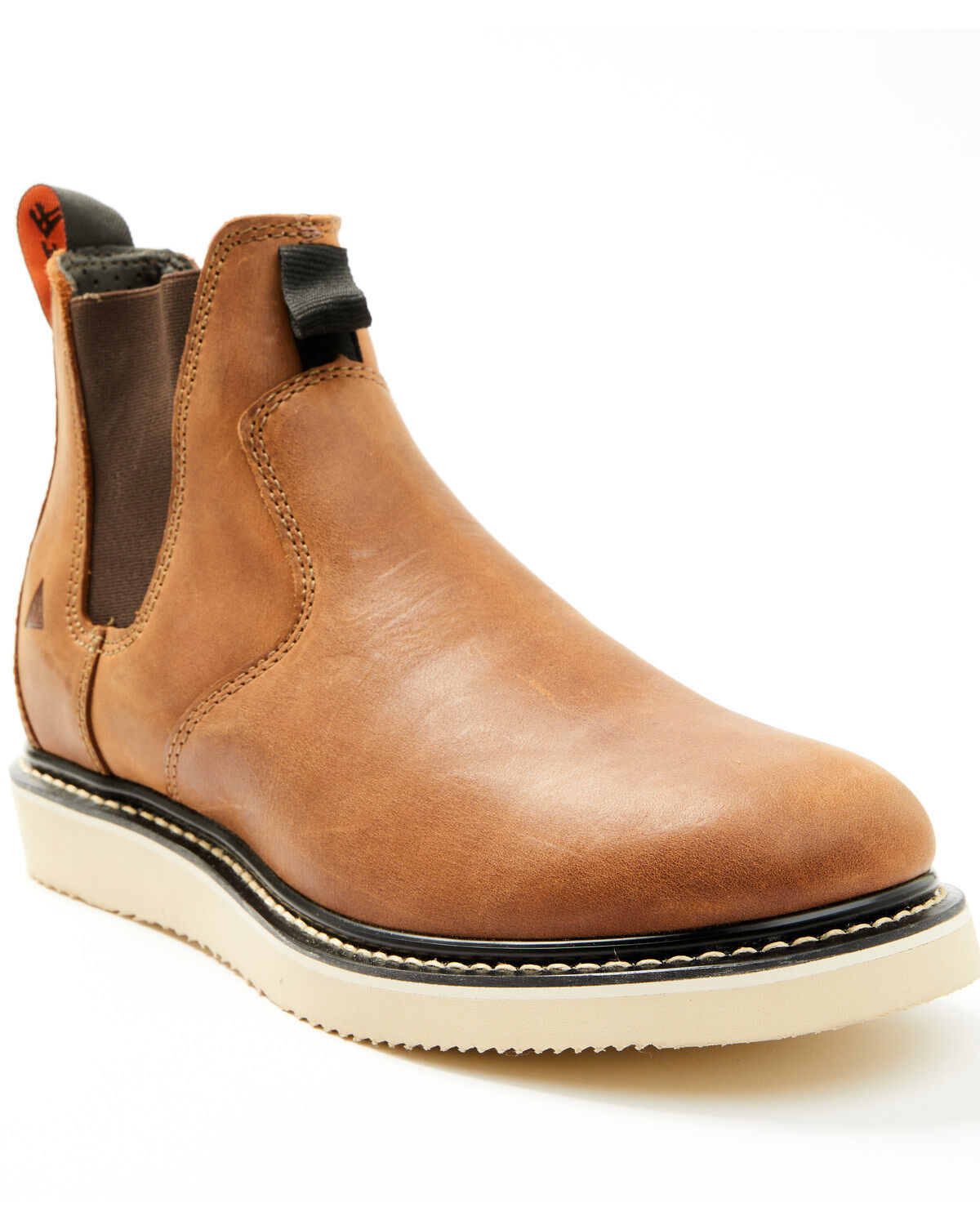 Men's Hawx Crazy Horse Wedge Chelsea Work Boots - Soft Toe
