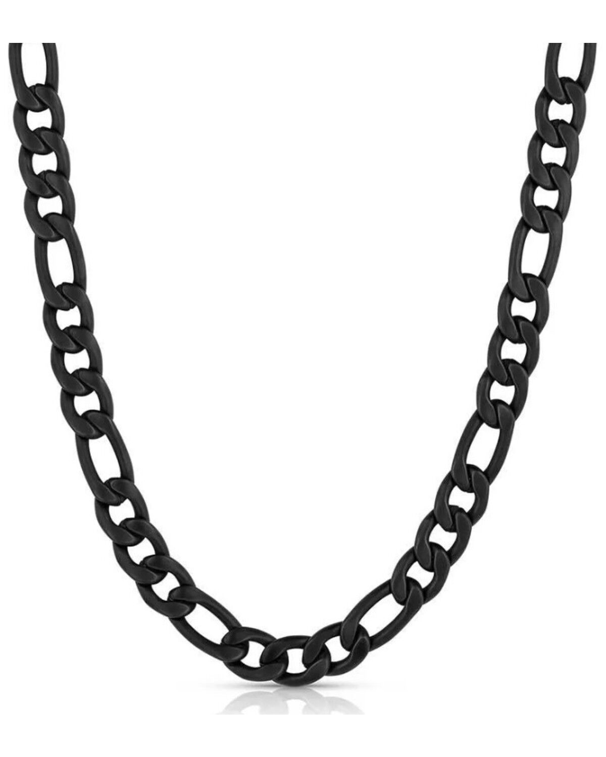 Men's Montana Silversmiths Midnight Onyx Figaro Chain Necklace