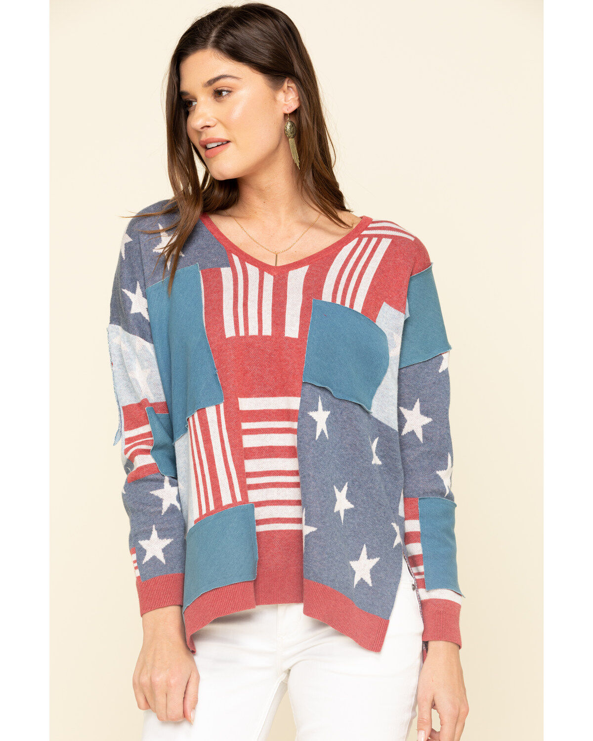 Women's Tasha Polizzi Flag Patch Pullover