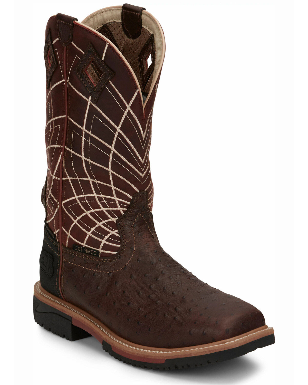 Men's Justin Derrickman Western Work Boots - Composite Toe
