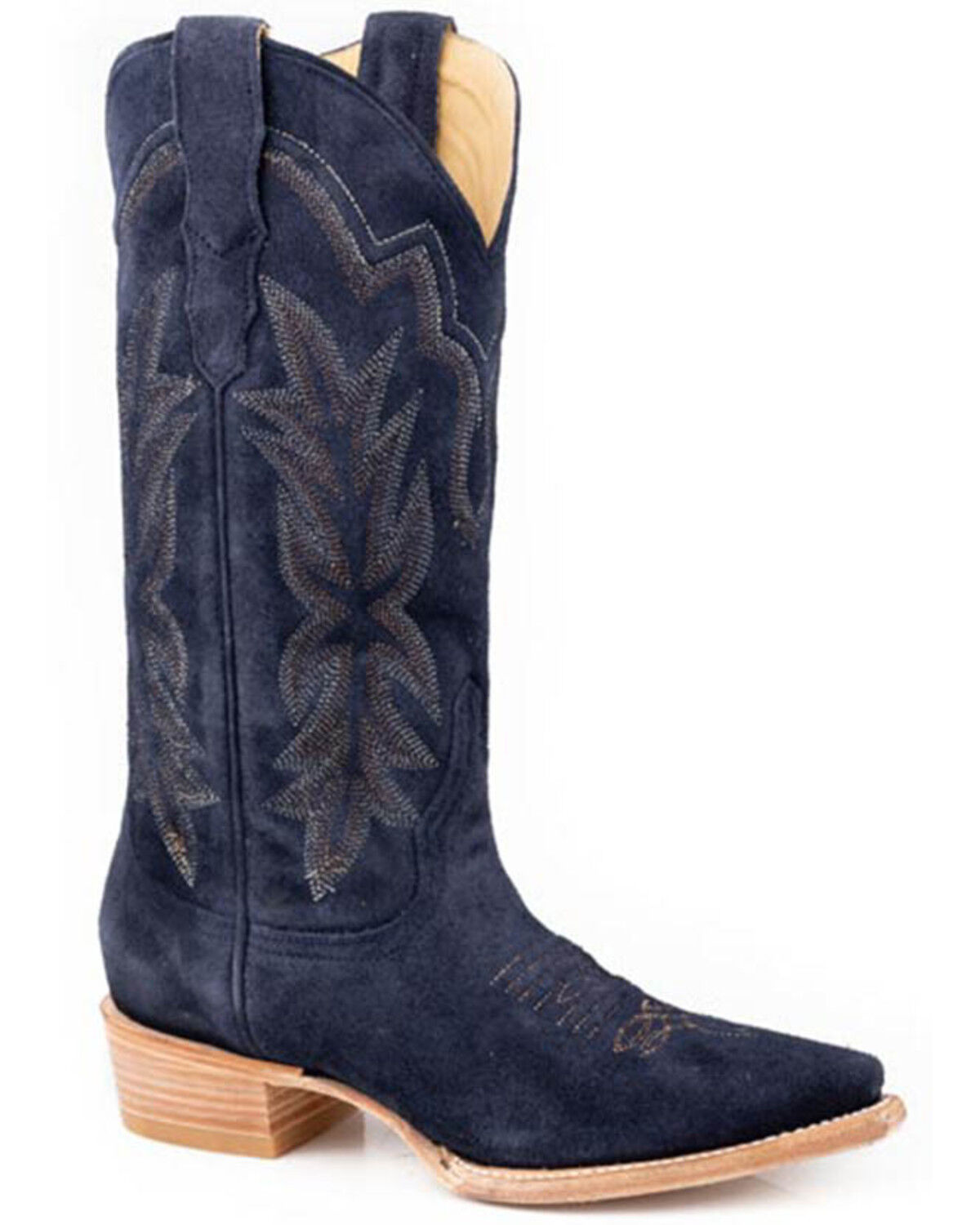 Women's Stetson Casey Suede Western Boots - Snip Toe
