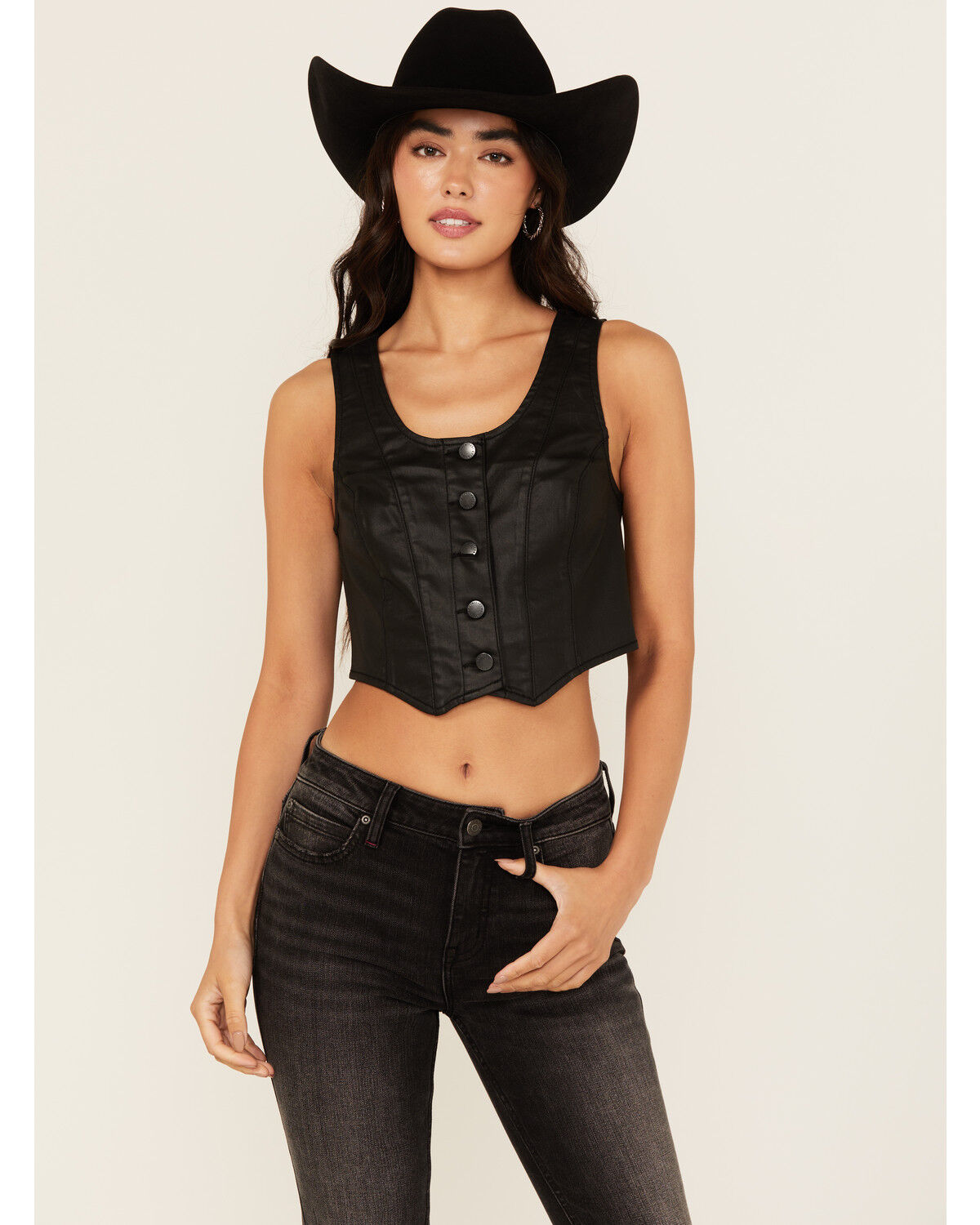 Women's Idyllwind Coated Bustier Button-Down Vest