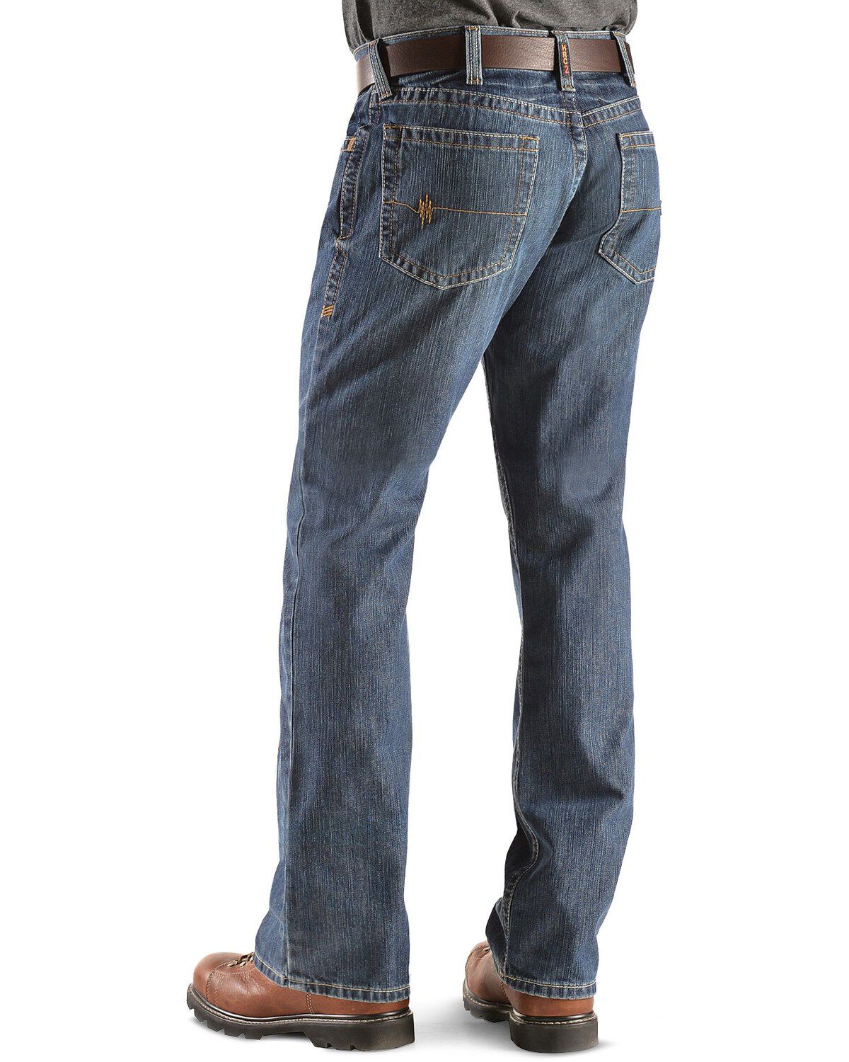 Men's Ariat FR M4 Medium Wash Relaxed Basic Bootcut Jeans