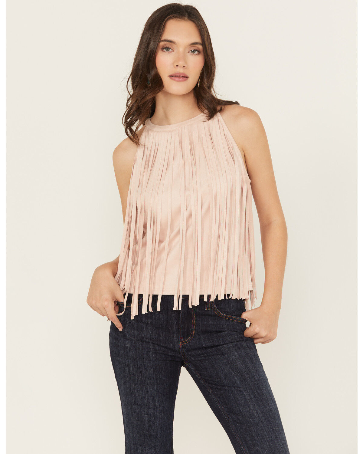 Women's Idyllwind Madie Faux Suede Fringe Tank