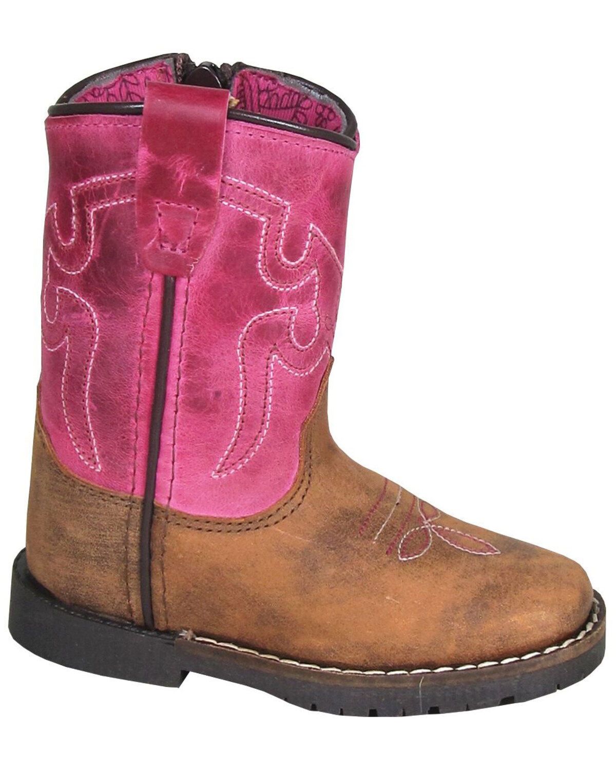 Girls' Smoky Mountain Toddler Autry Western Boots - Broad Square Toe