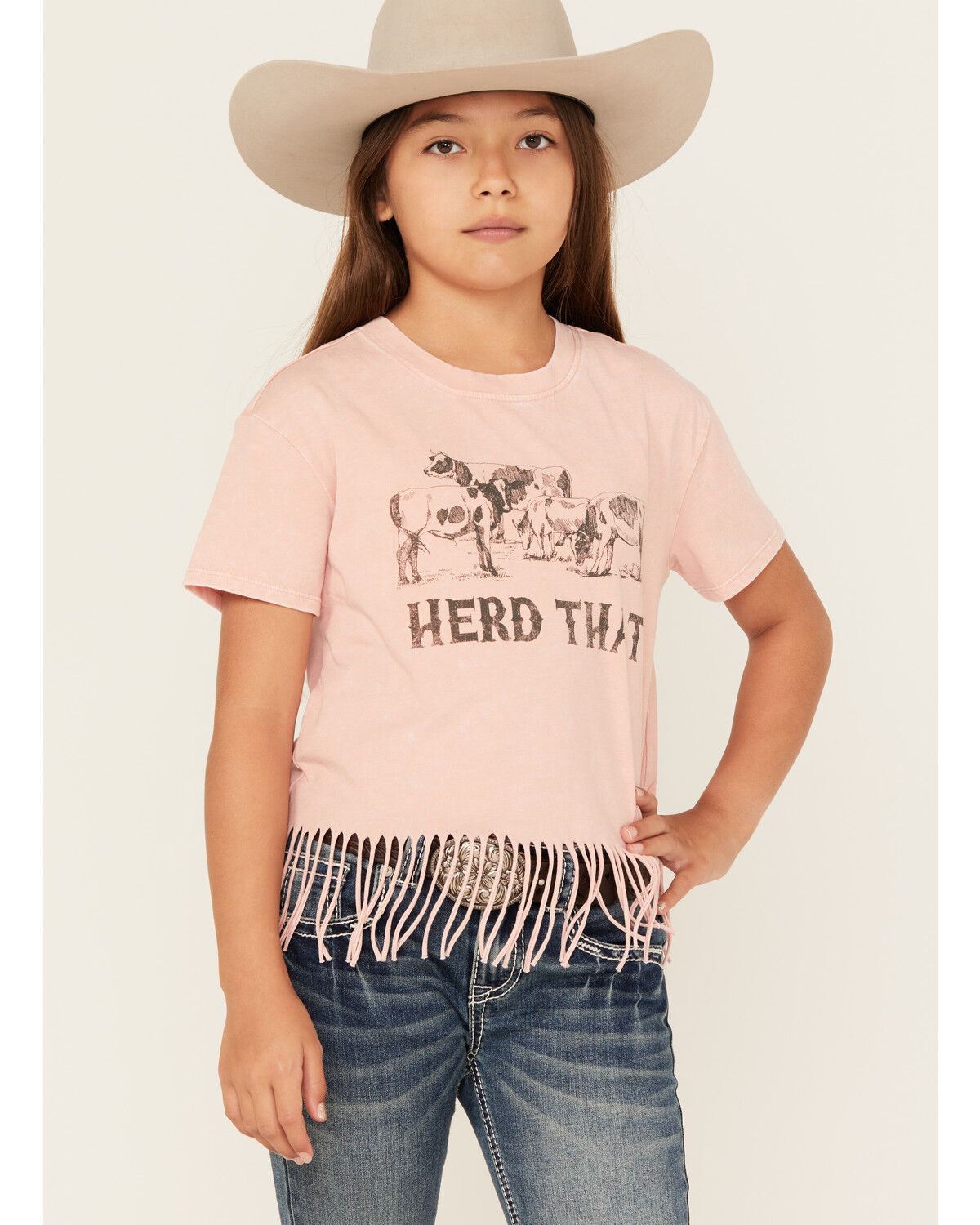 Girls' Buttercup Herd That Fringe Short Sleeve Graphic Tee