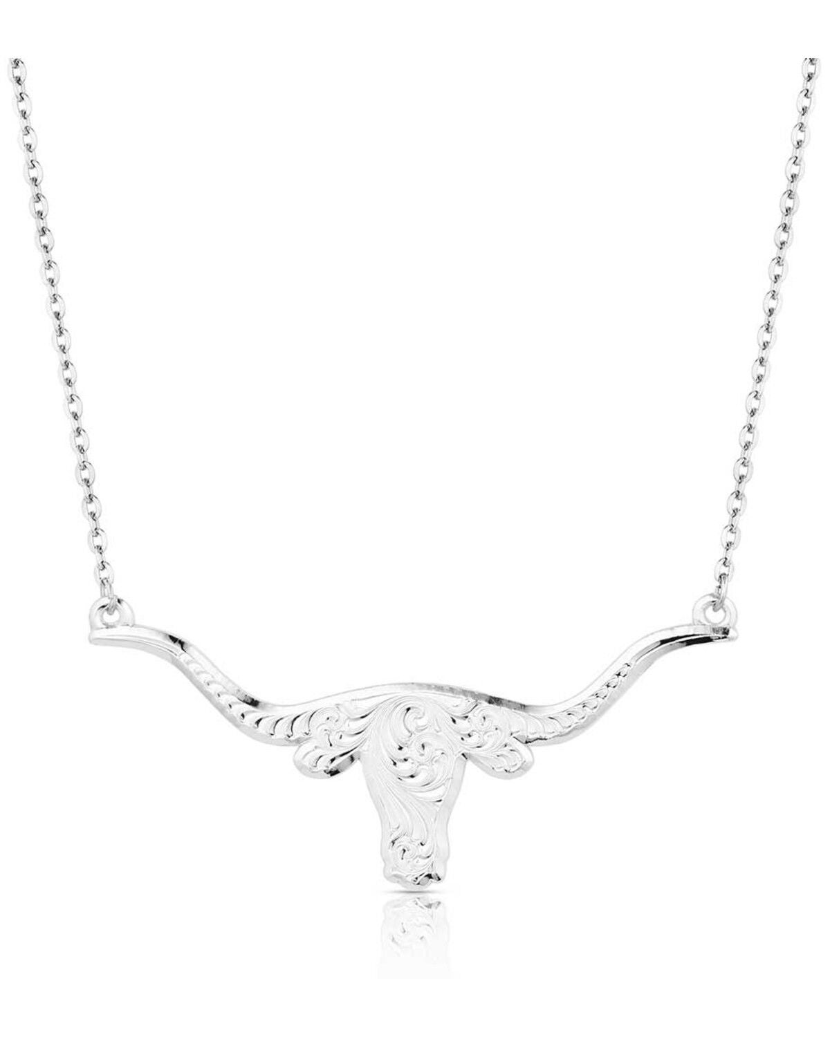 Women's Montana Silversmiths Out West Longhorn Necklace