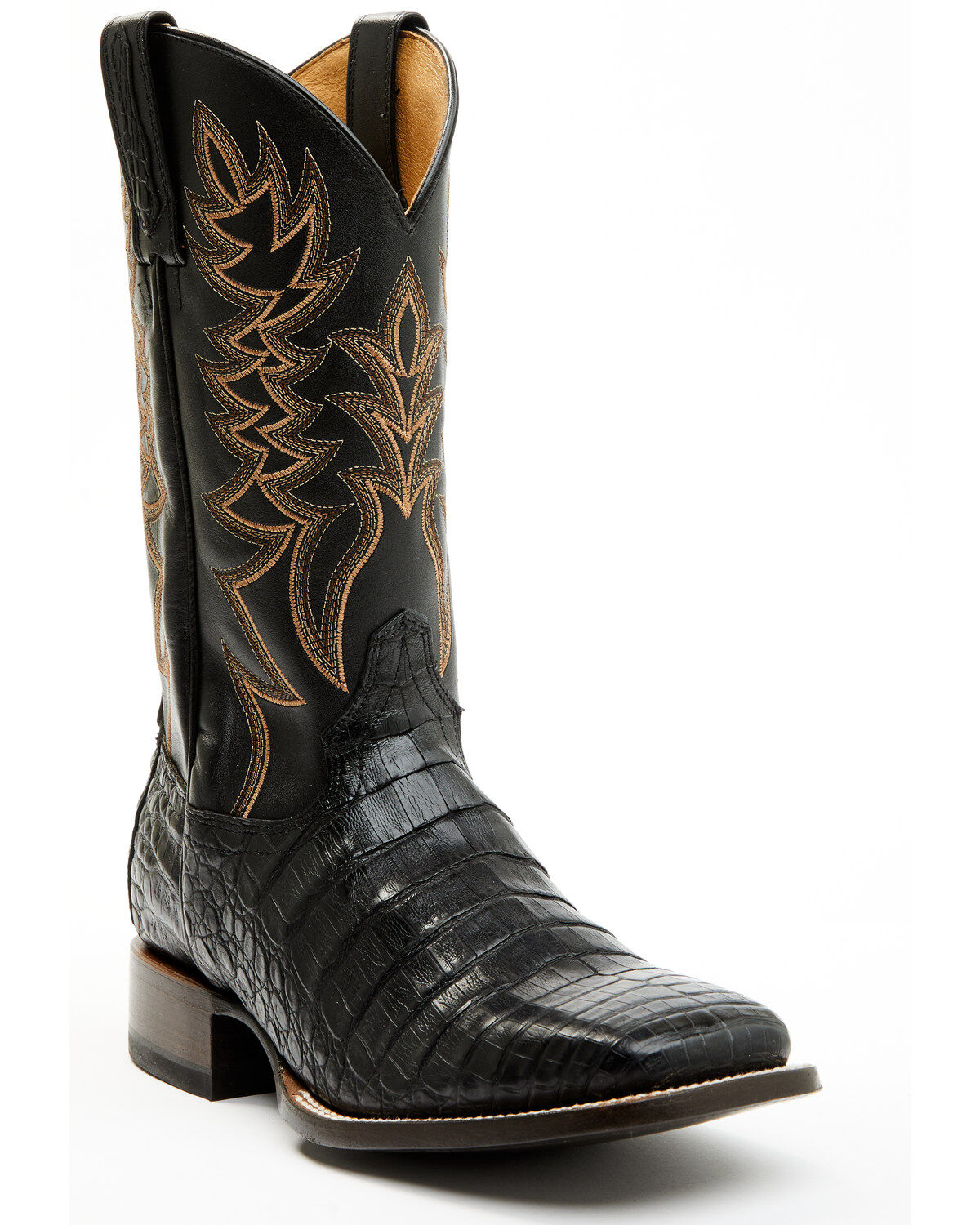 Men's Cody James Exotic Caiman Belly Western Boots - Broad Square Toe