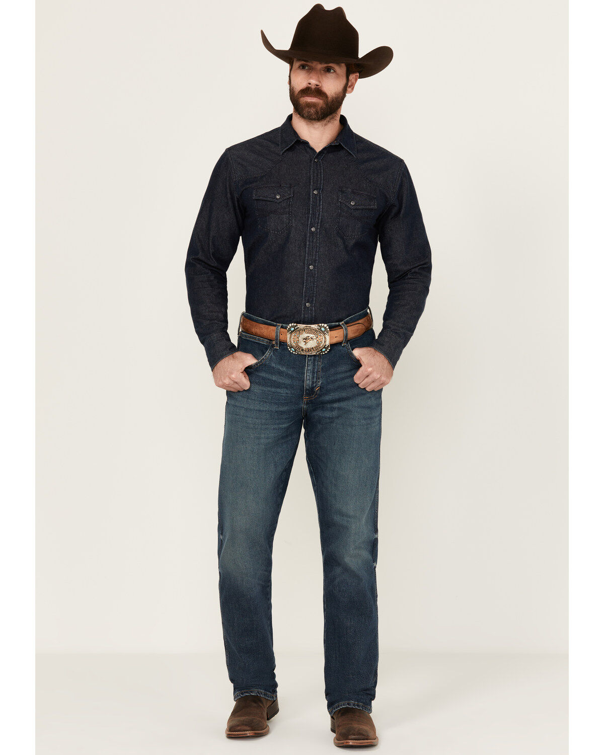 Men's Wrangler Retro 88MWZ Koewin Medium Wash Slim Straight Stretch De