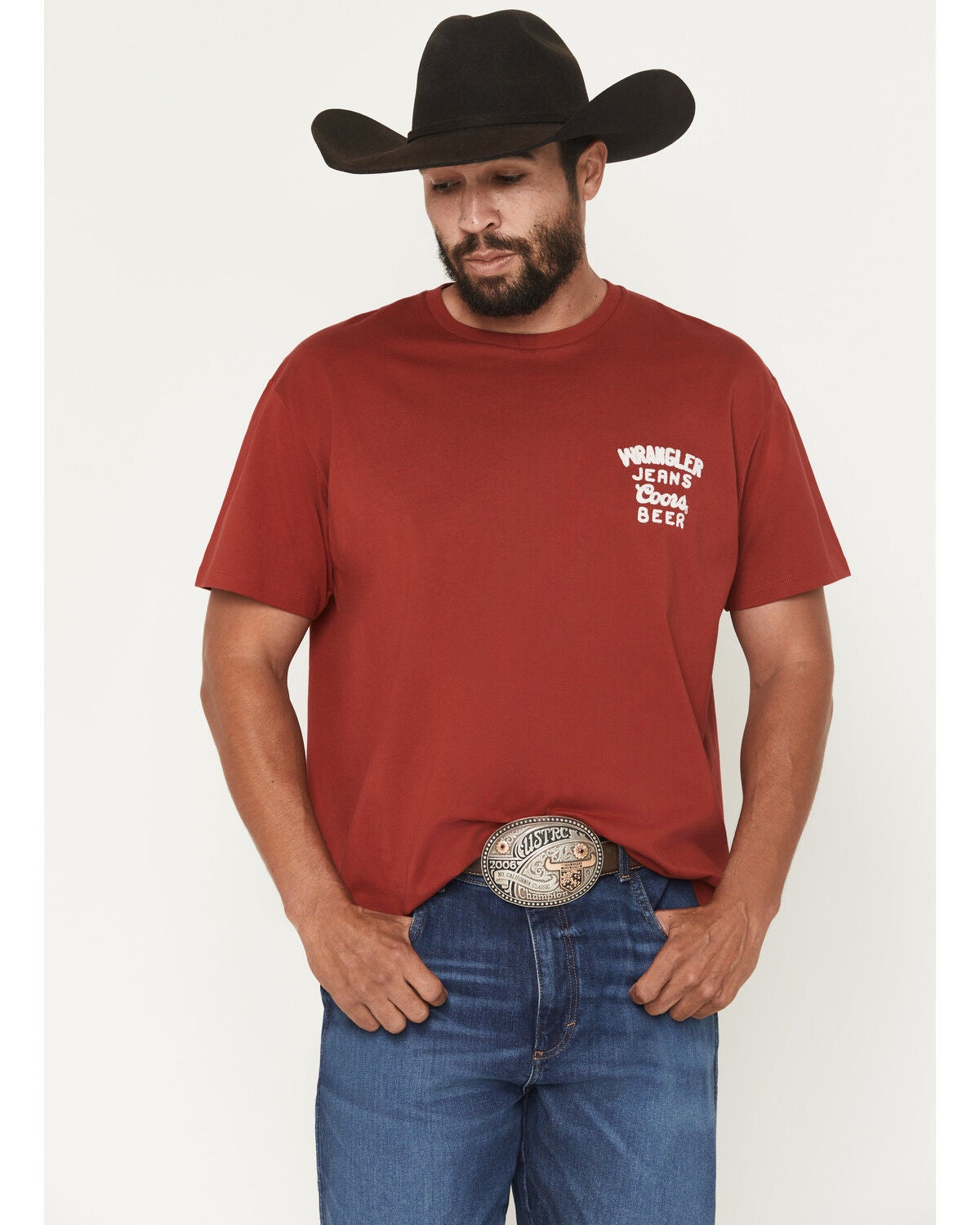 Men's Wrangler X Coors Banquet Chest Logo Short Sleeve Graphic T-Shirt