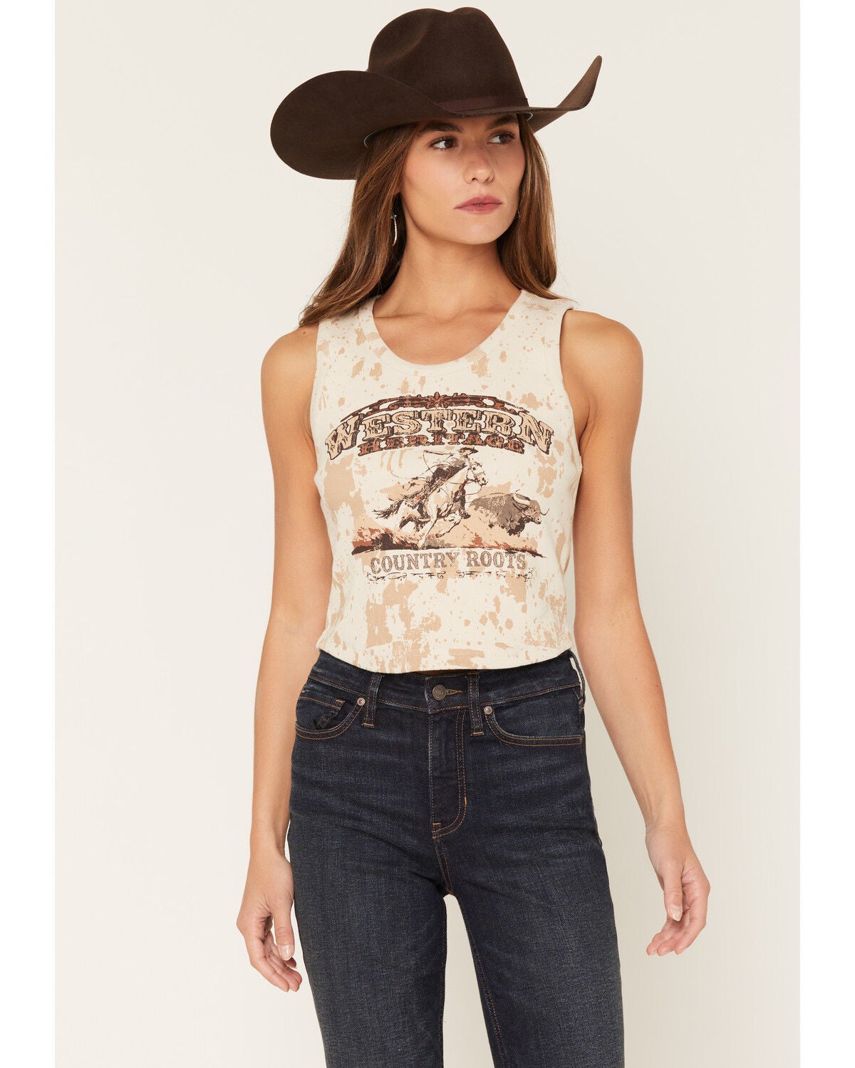 Women's Shyanne Western Heritage Cropped Graphic Tank