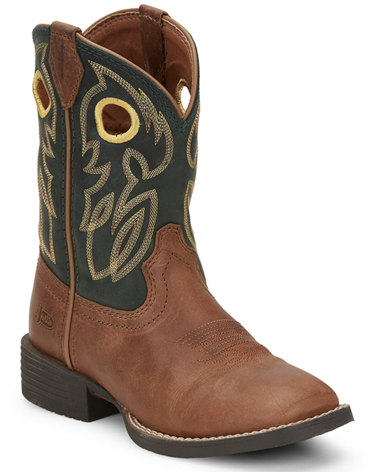 Boys' Justin Bowline Junior Western Boots - Broad Square Toe