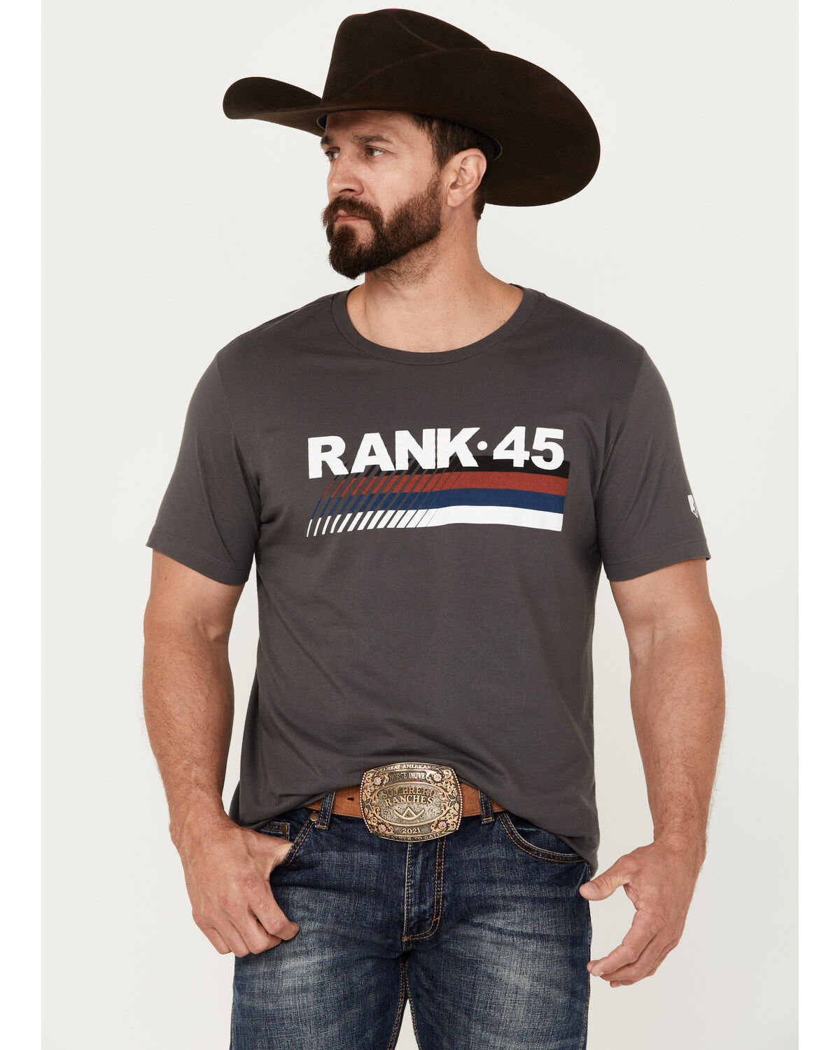 Men's RANK 45 USA Gradient Short Sleeve T-Shirt