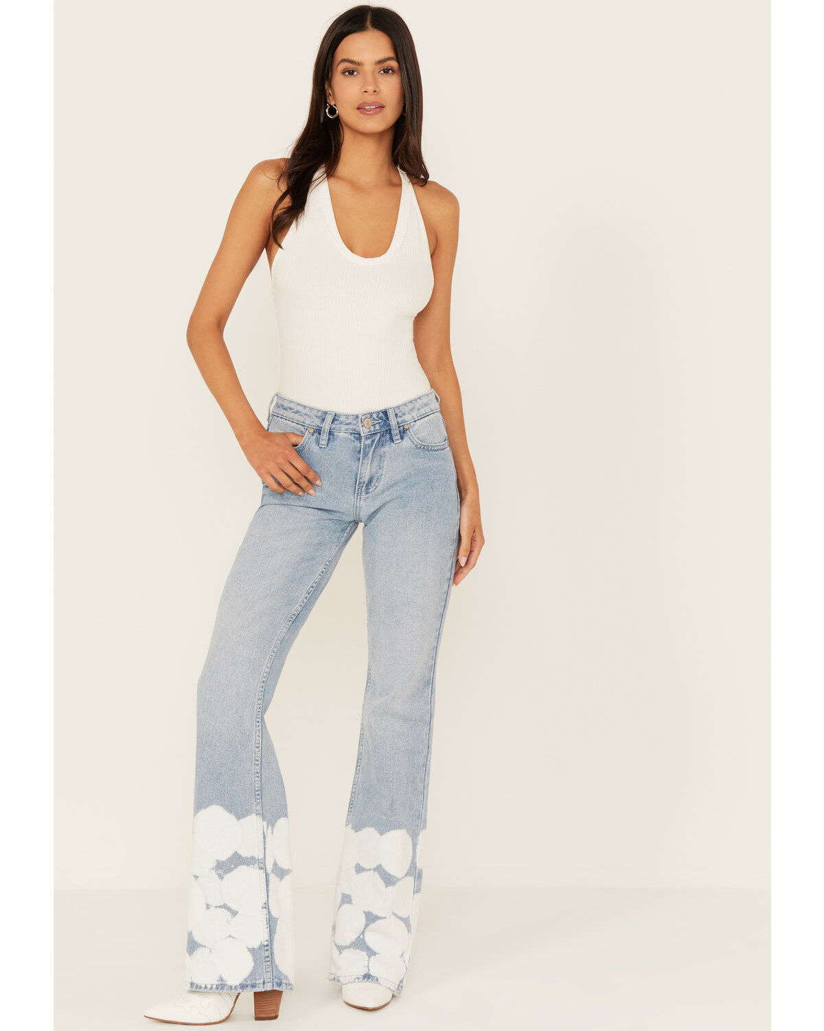 Women's Shyanne Wild Indigo Light Wash Mid Rise Bootcut Jeans