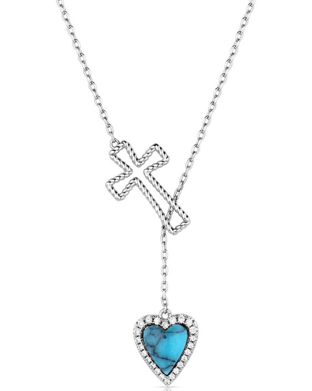 Women's Montana Silversmiths Anchored In Love and Faith Necklace