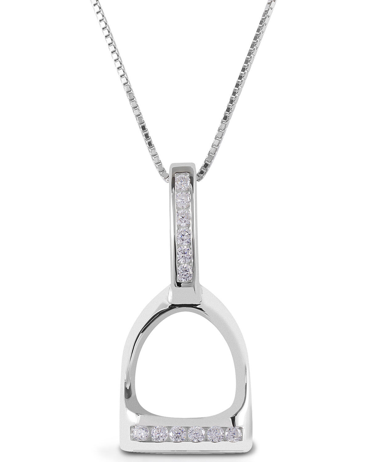 Women's Kelly Herd Large English Stirrup Necklace
