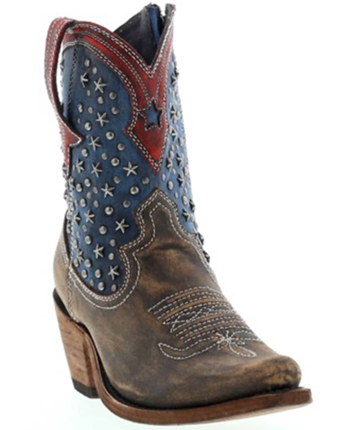 Women's Liberty Black Jules Studded Western Boot - Snip Toe