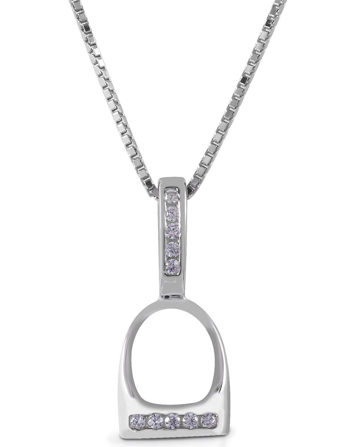 Women's Kelly Herd Small English Stirrup Necklace