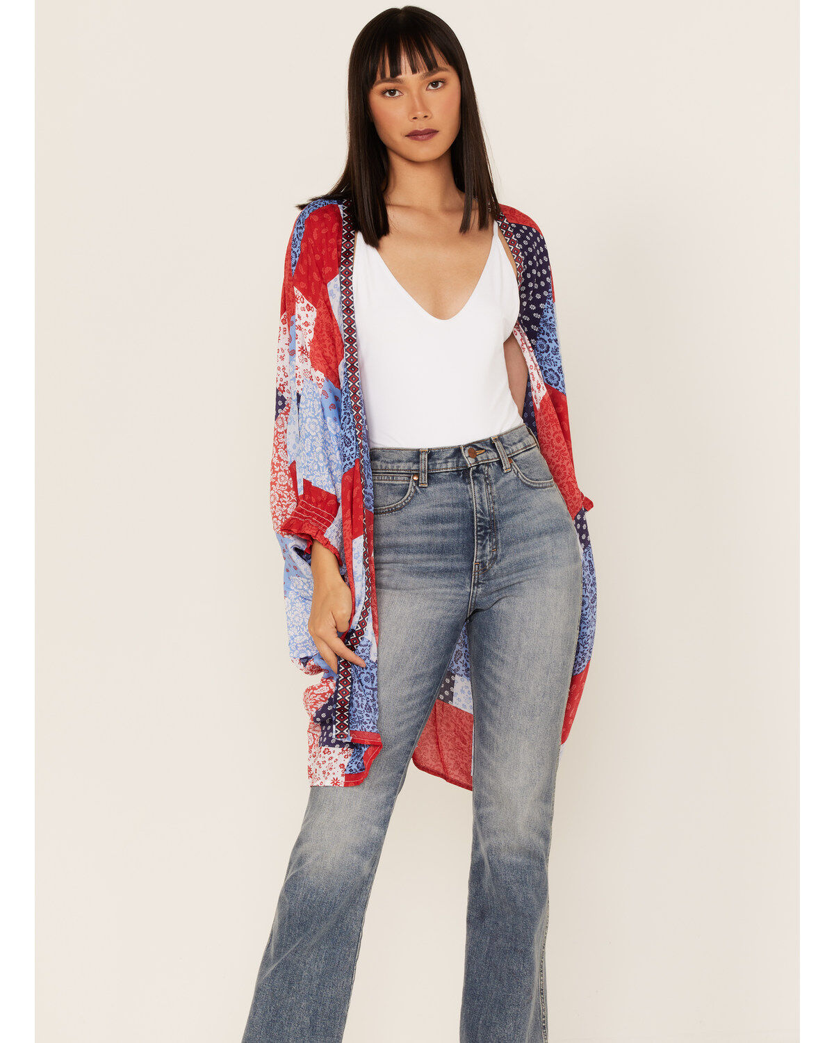 Women's Ariat Americana Patchwork Smokestack Kimono
