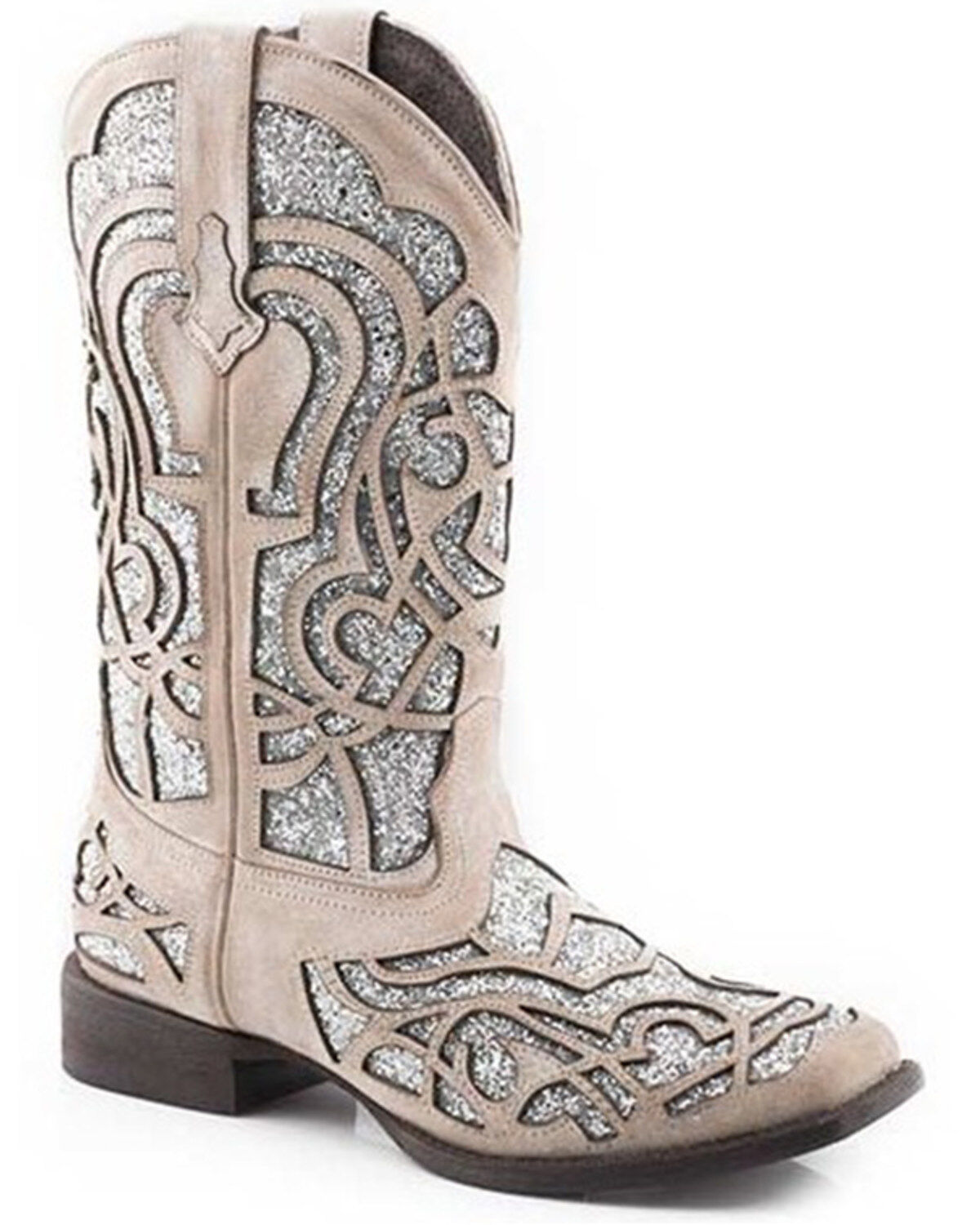 Women's Roper Mercedes Western Performance Boots - Broad Square Toe
