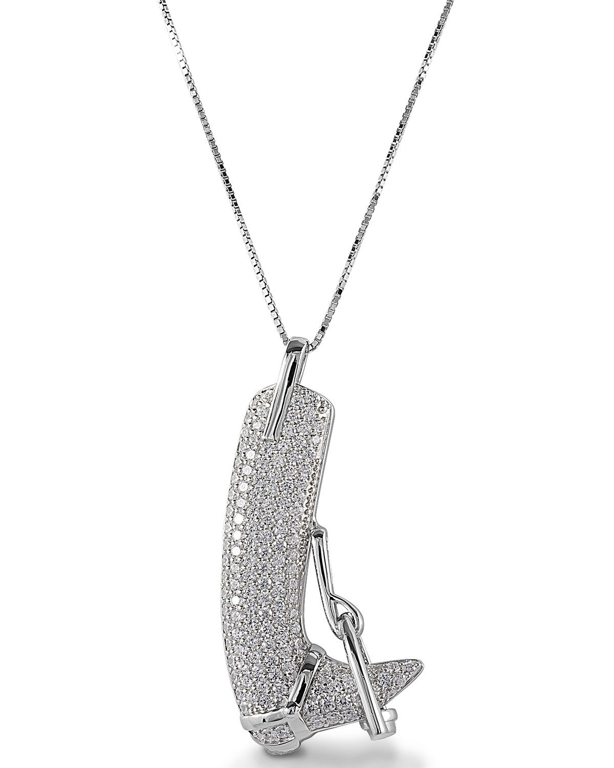 Women's Kelly Herd Pave English Riding Boot Necklace