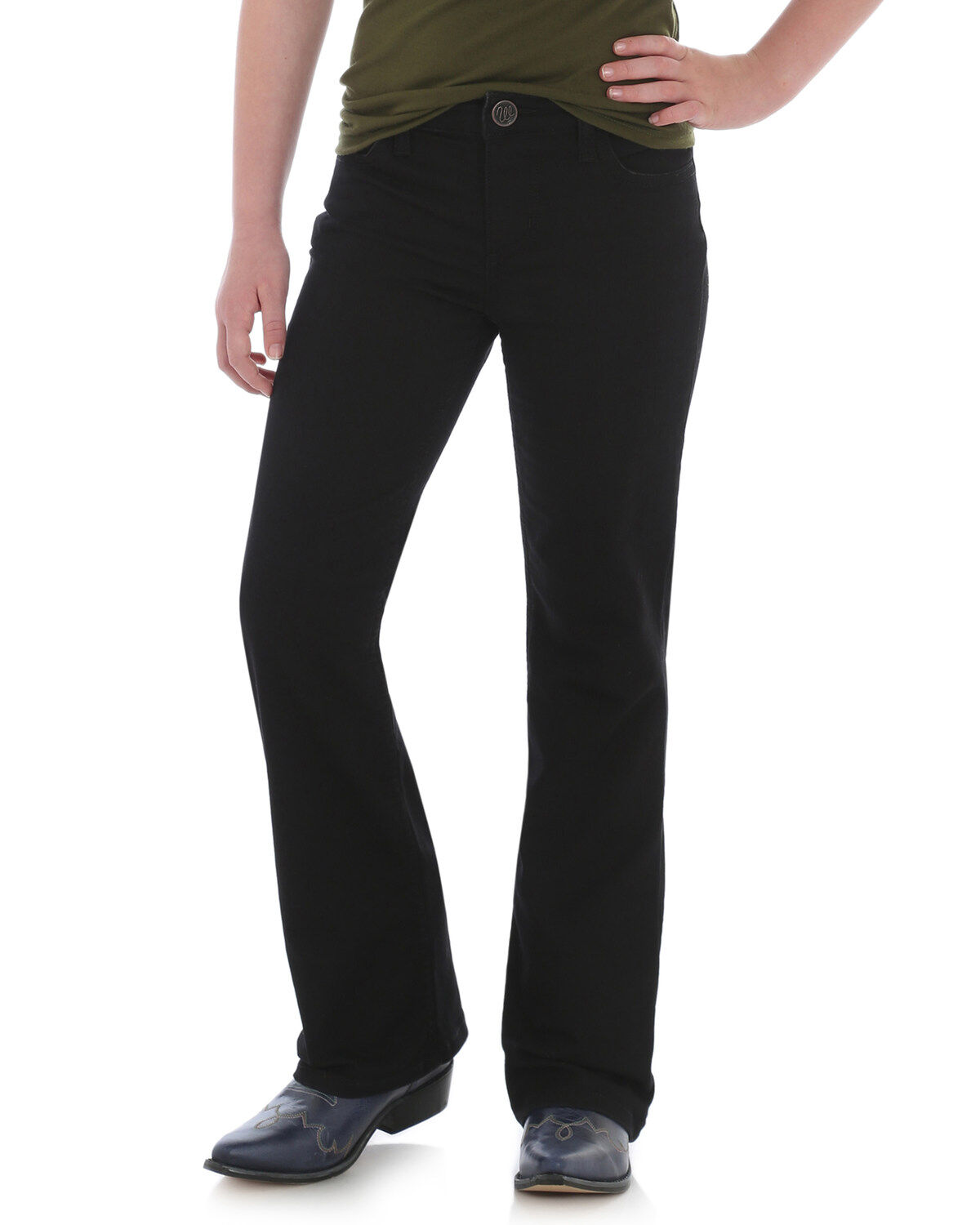 Girls' Wrangler Stitch Pocket Bootcut Jeans