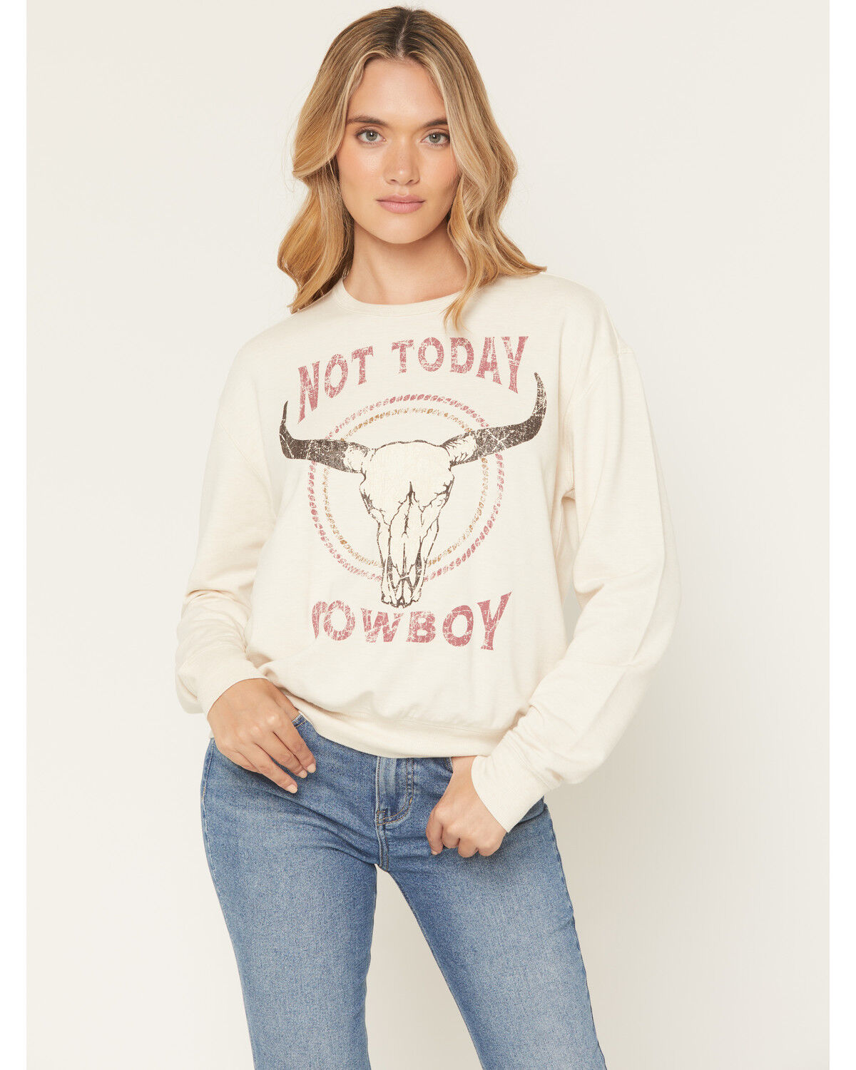 Women's Idyllwind Not Today Cowboy Graphic Crewneck Sweatshirt