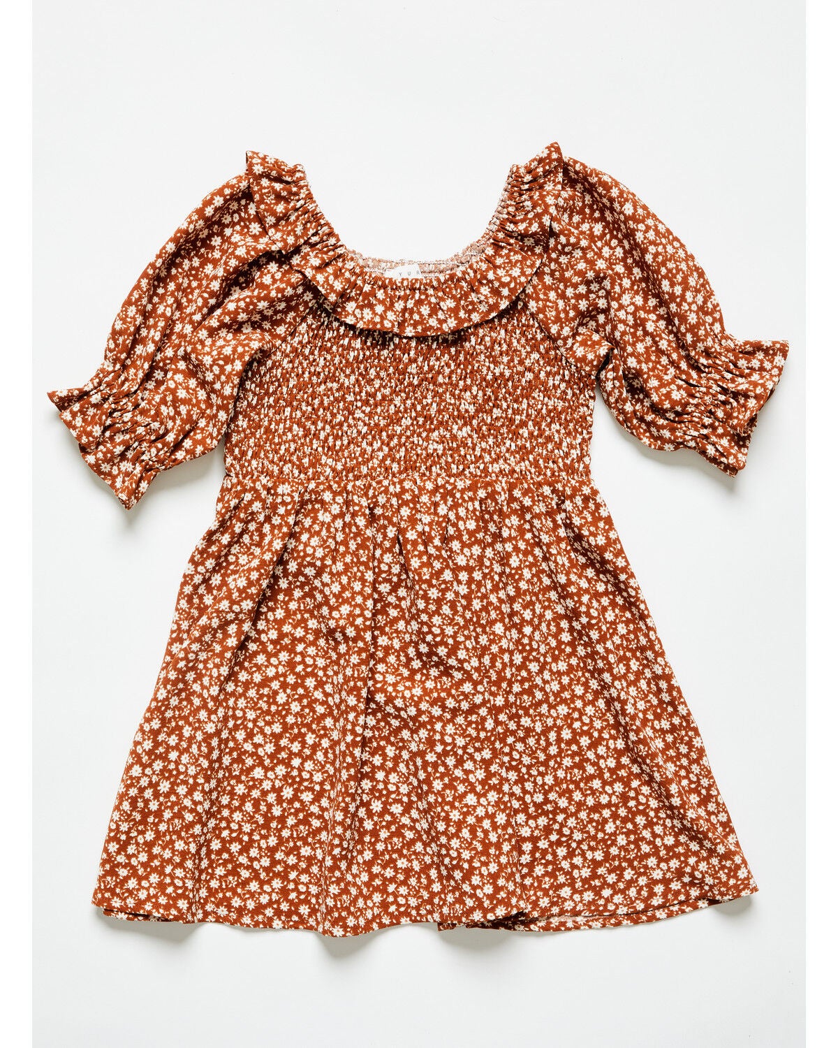 Girls' Yura Toddler Floral Print Long Sleeve Dress