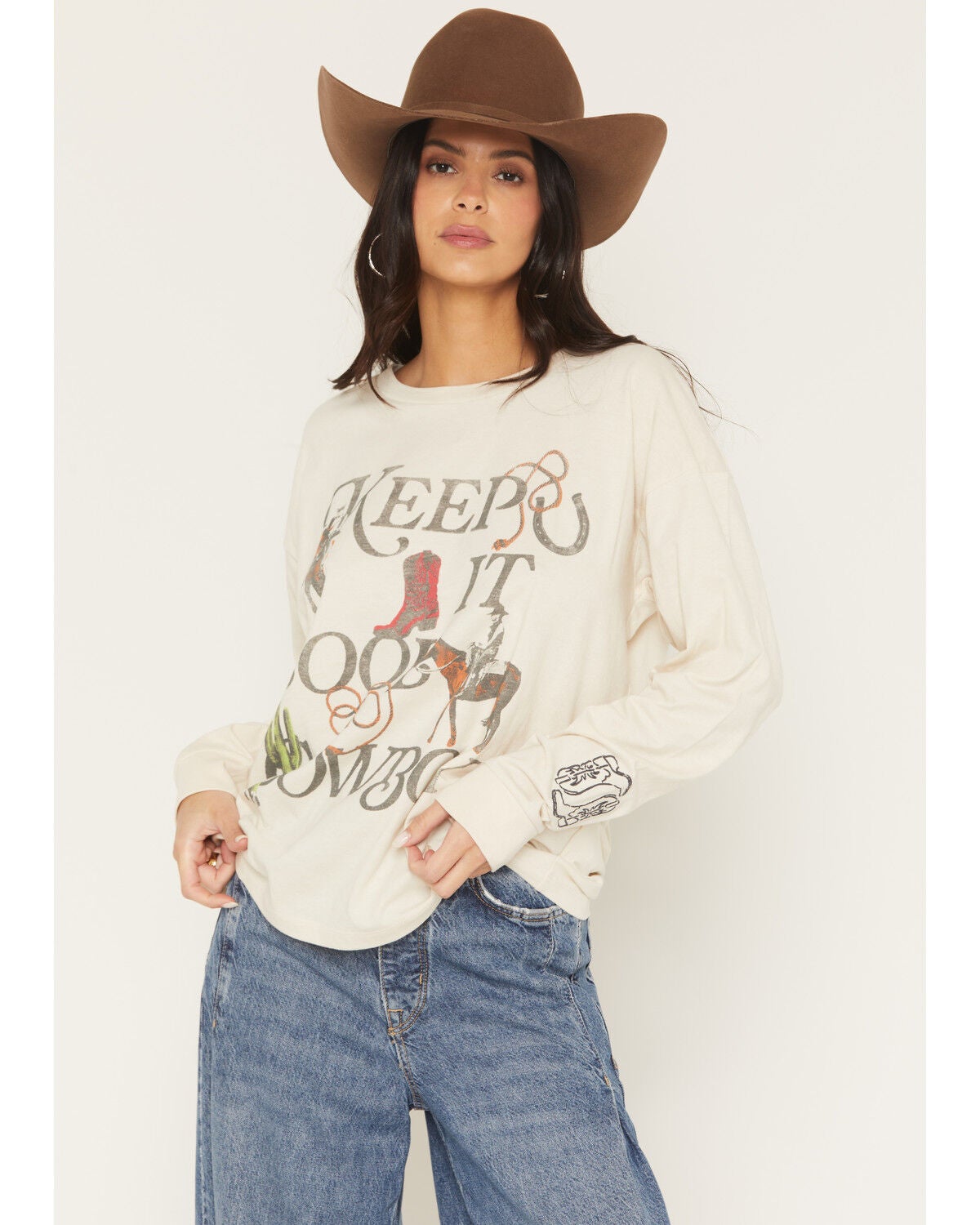 Women's Girl Dangerous Keep It Cool Long Sleeve Graphic Tee