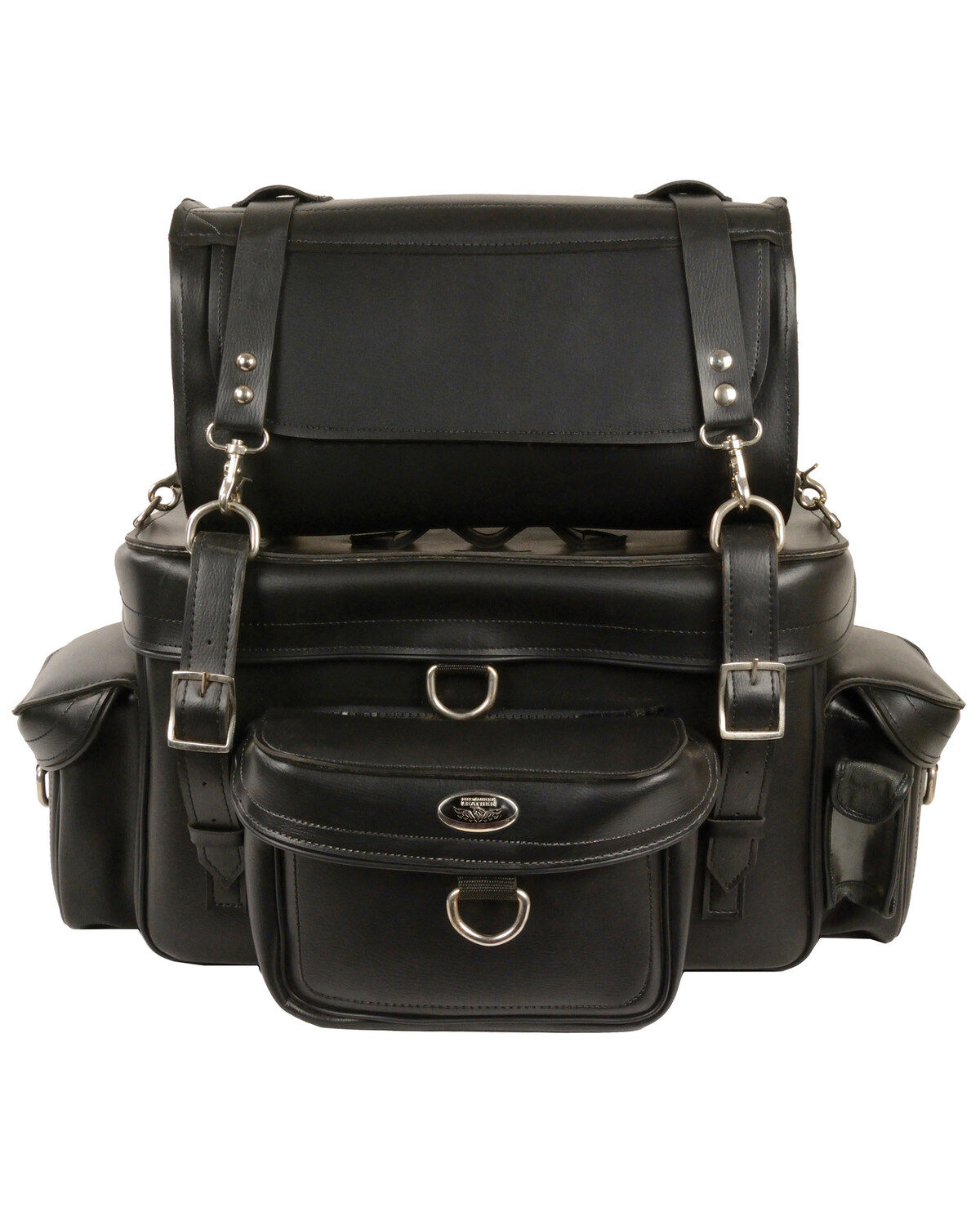 Milwaukee Leather Two Piece Touring Sissy Bar Bag