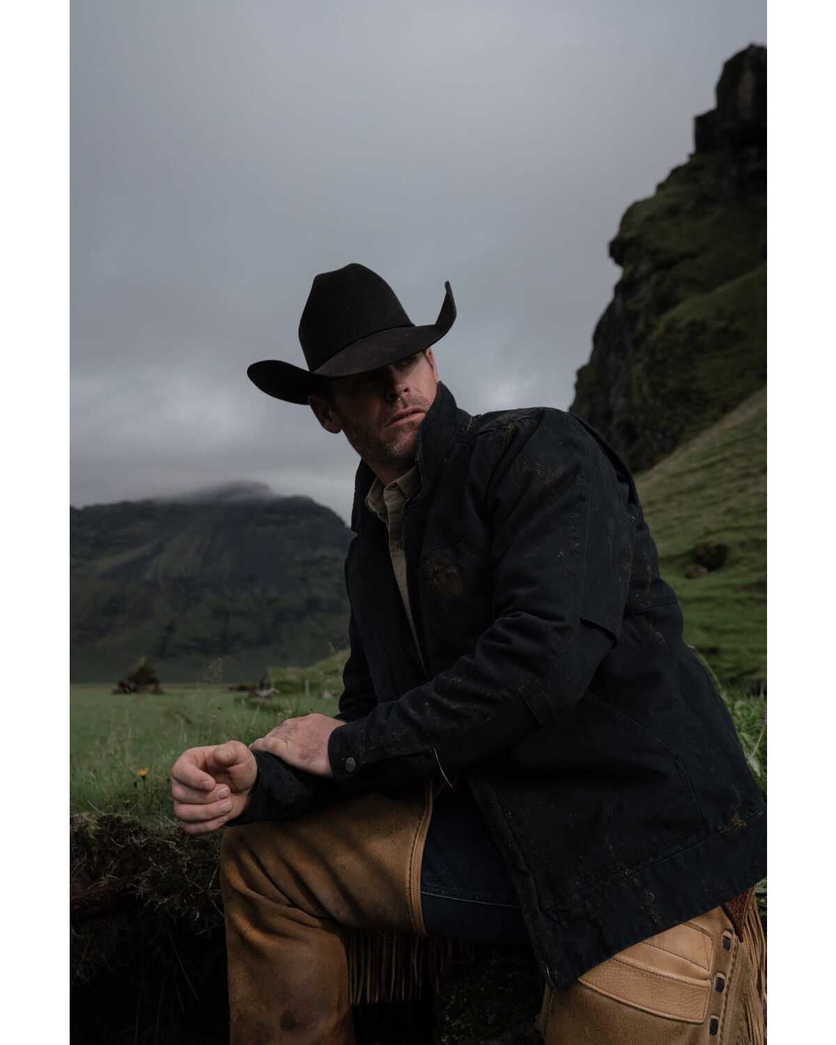 Men's Hawx Black Crawford Weathered Insulated Zip-Front Work Jacket