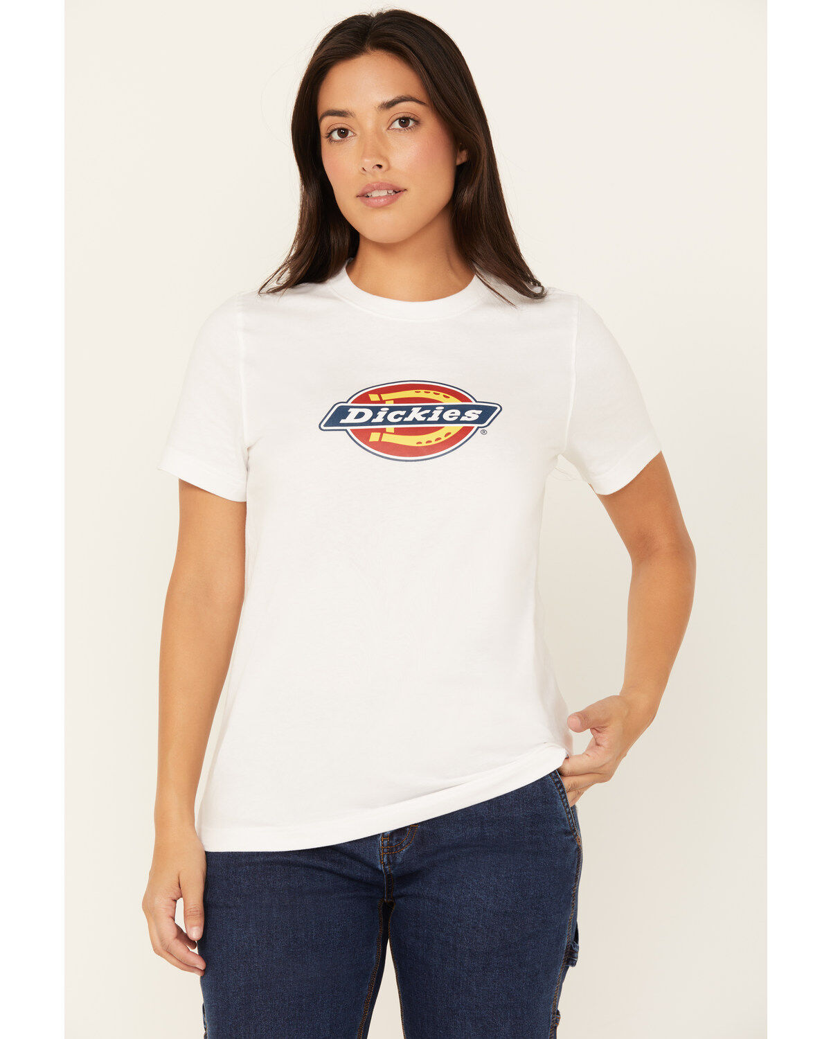 Women's Dickies Tri-Color Logo Short Sleeve Tee