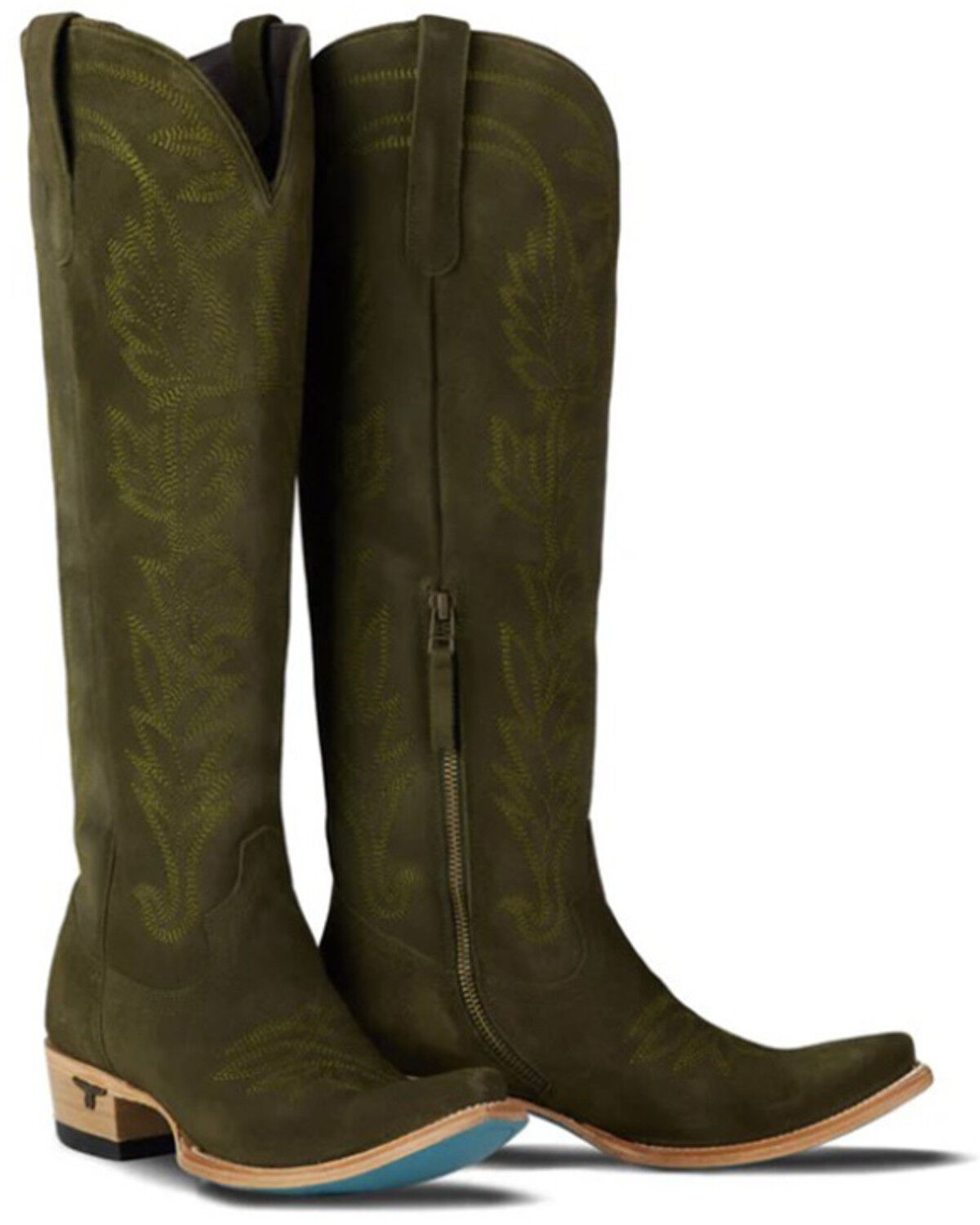 Women's Lane Sandaga Knee High Suede Western Boots - Snip Toe