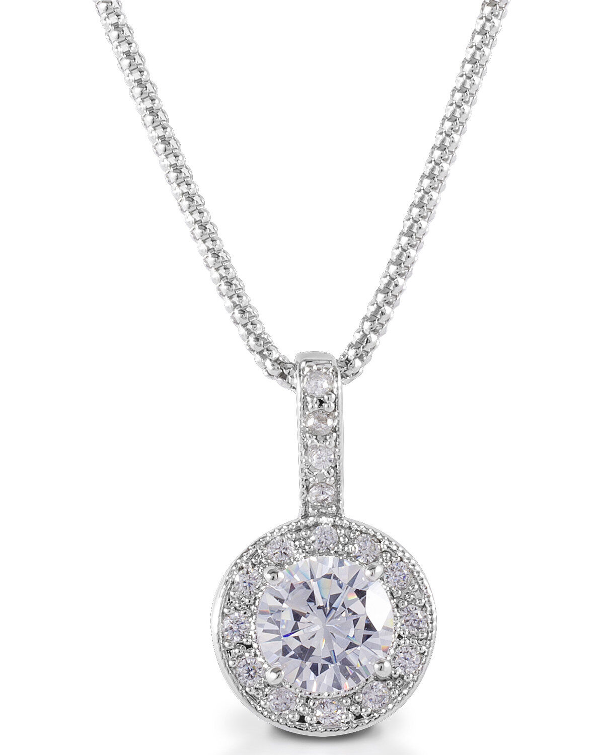 Women's Kelly Herd Bezel Set Drop Necklace
