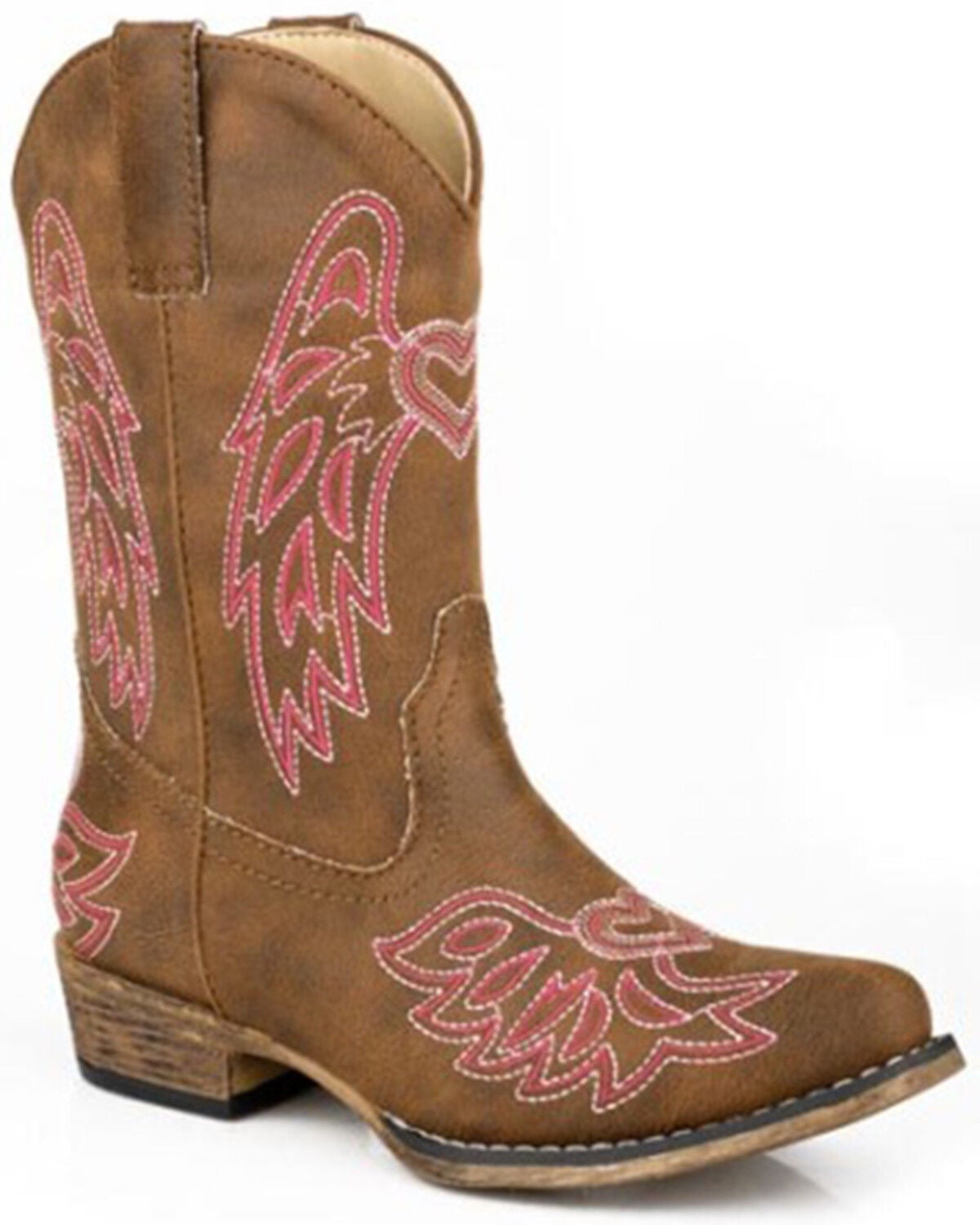 Girls' Roper Little Riley Wings Western Boots - Snip Toe