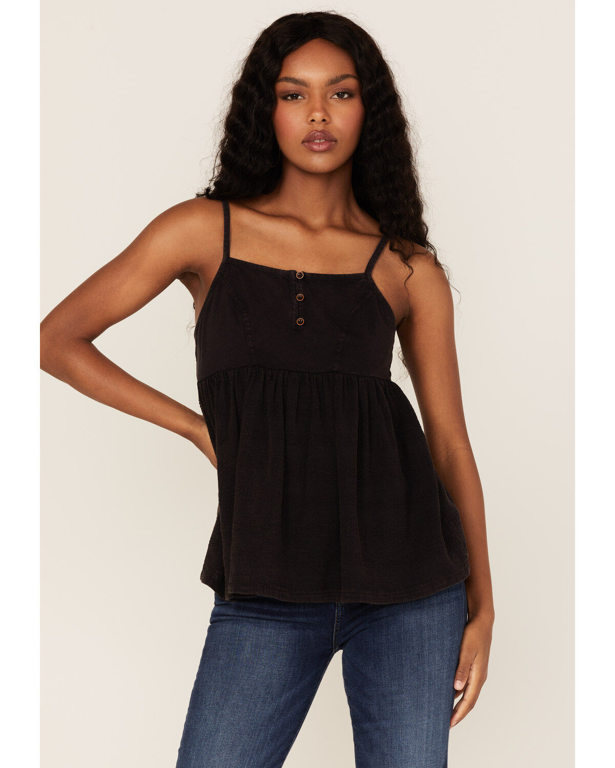 Women's Cleo + Wolf Babydoll Tank Top