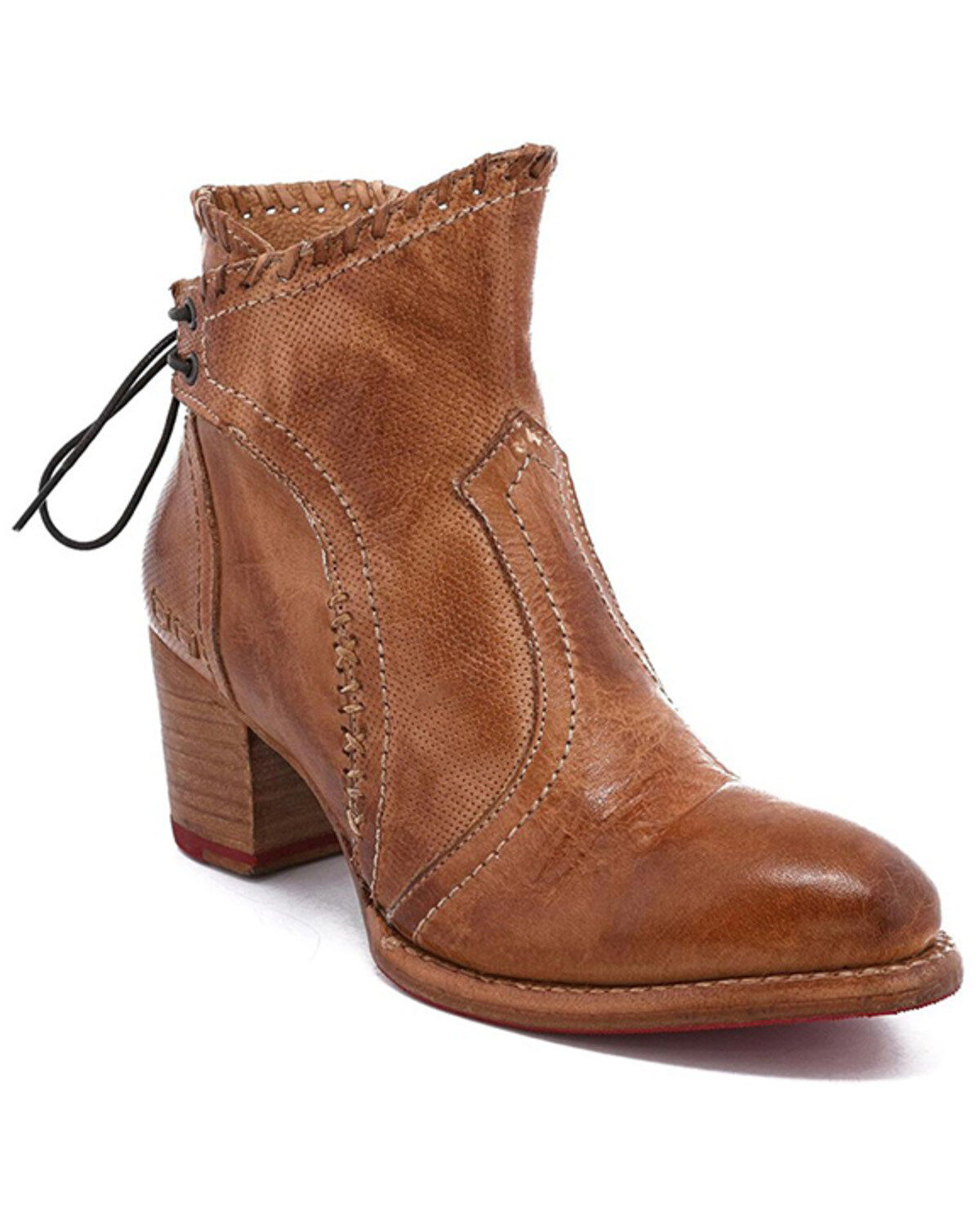 Women's Bed Stu Bia Braided Trim Booties - Round Toe