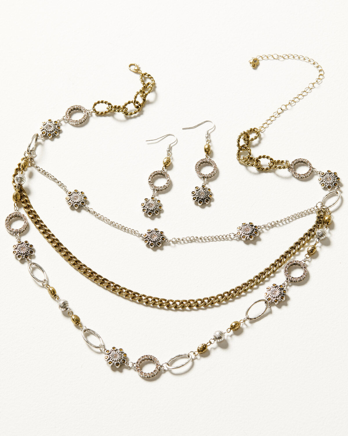 Women's Shyanne Champagne Chateau Jasper Multilayered Jewelry Set - 2
