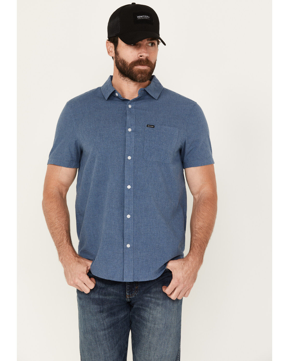 Men's Brixton Charter Short Sleeve Button-Down Shirt