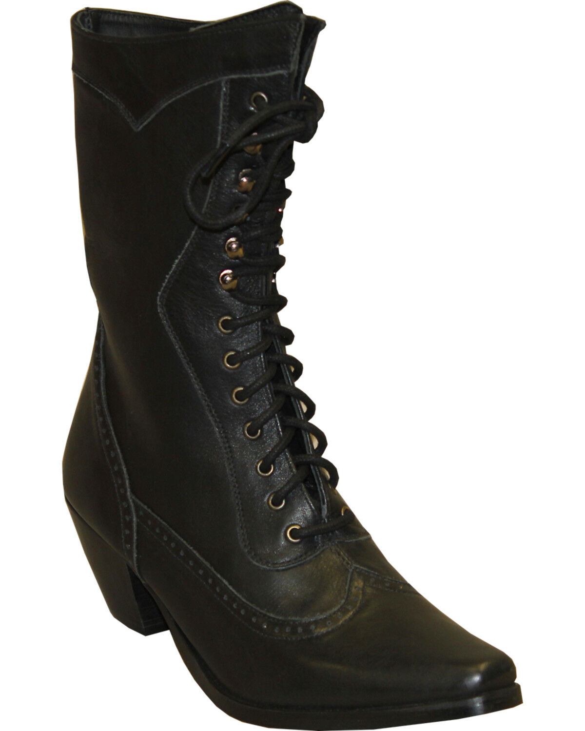 Women's Abilene Rawhide by 8" Victorian Lace-Up Boots - Snip Toe