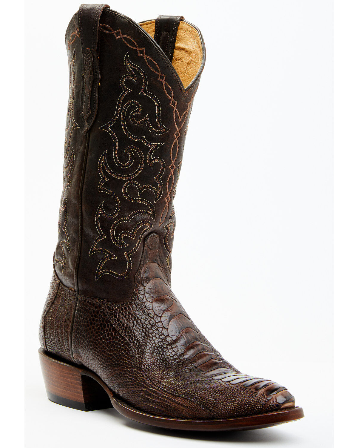 Men's Cody James Exotic Ostrich Leg Western Boots - Round Toe
